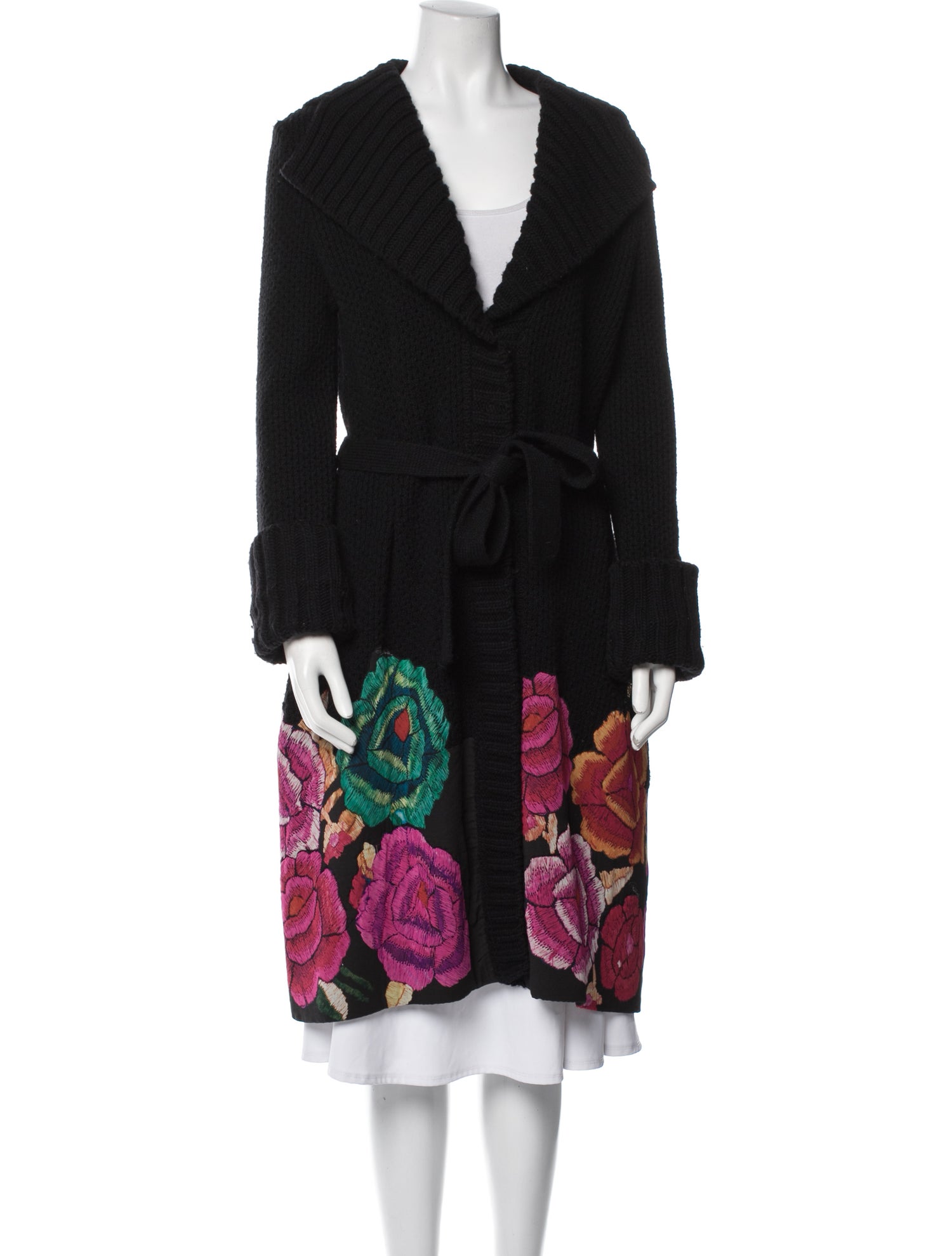 Roberto Cavalli Floral Print Trench Coat