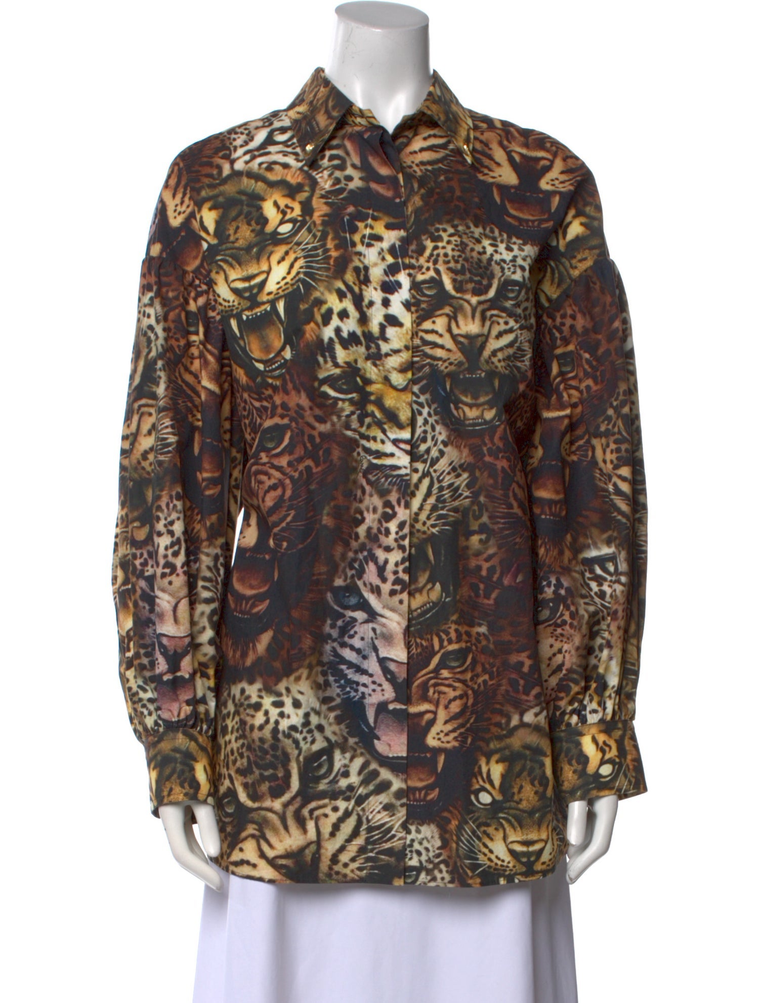 Roberto Cavalli Animal Print Long Sleeve