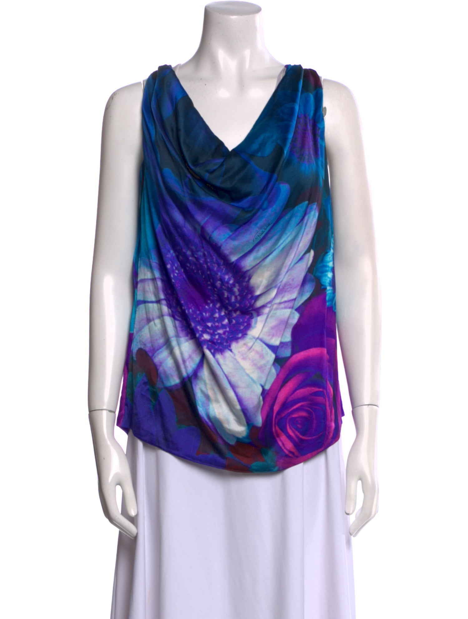 Roberto Cavalli Silk Printed Blouse