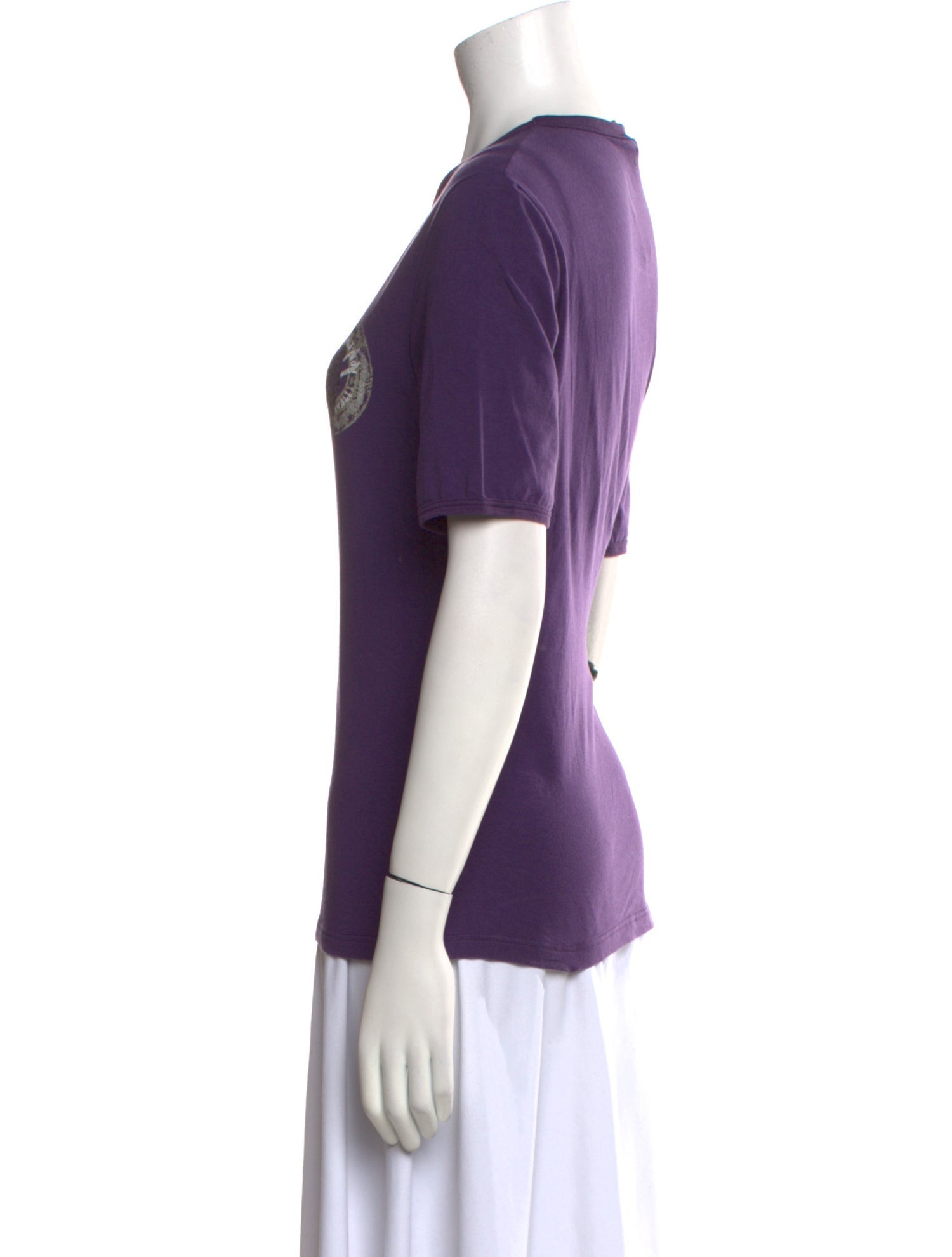 Roberto Cavalli V-Neck Short Sleeve T-Shirt