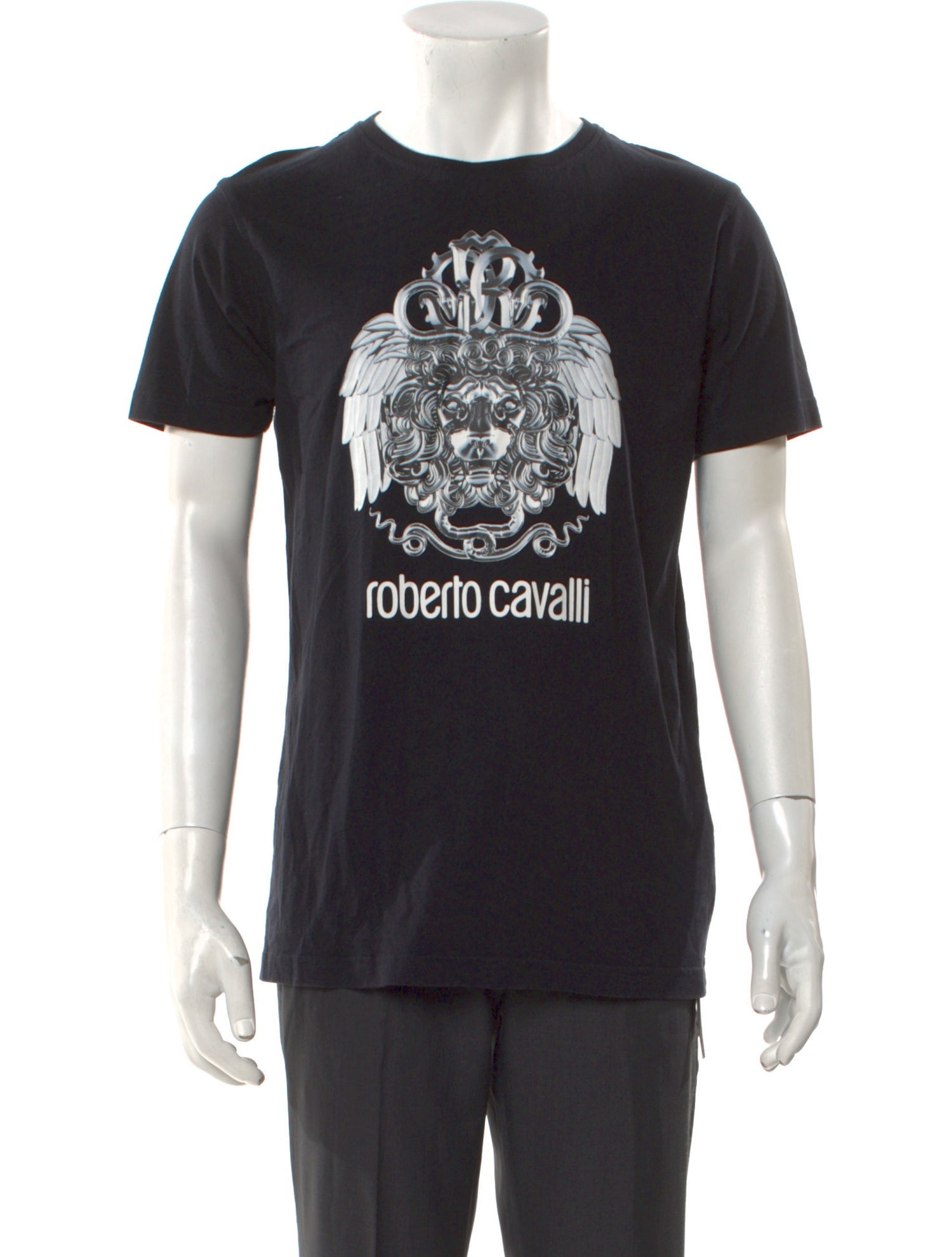 Roberto Cavalli Graphic Print Crew Neck T-Shirt