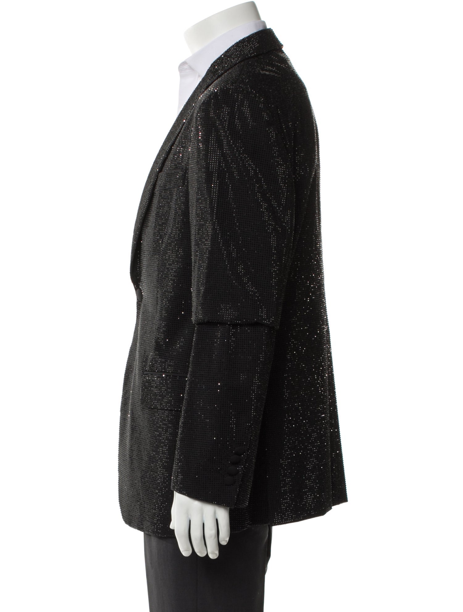 Roberto Cavalli Wool Crystal Embellishments Blazer