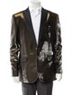 Roberto Cavalli Virgin Wool Printed Blazer