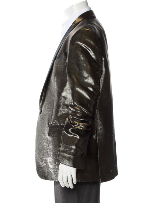 Roberto Cavalli Virgin Wool Printed Blazer