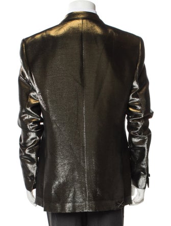 Roberto Cavalli Virgin Wool Printed Blazer