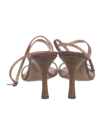 Roberto Cavalli Snakeskin Sandals