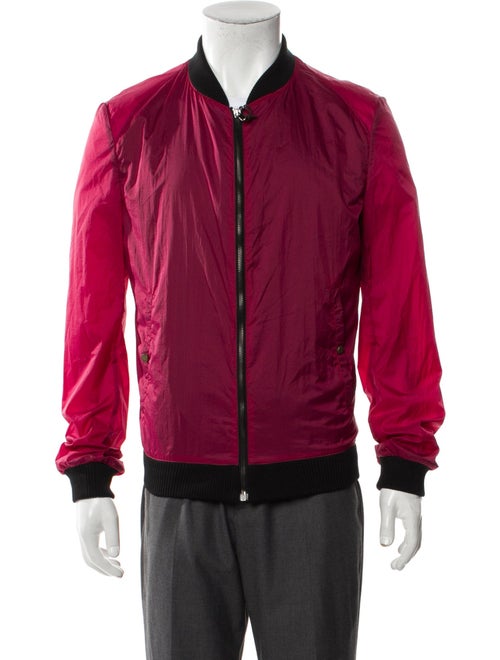 Roberto Cavalli Colorblock Pattern Bomber Jacket