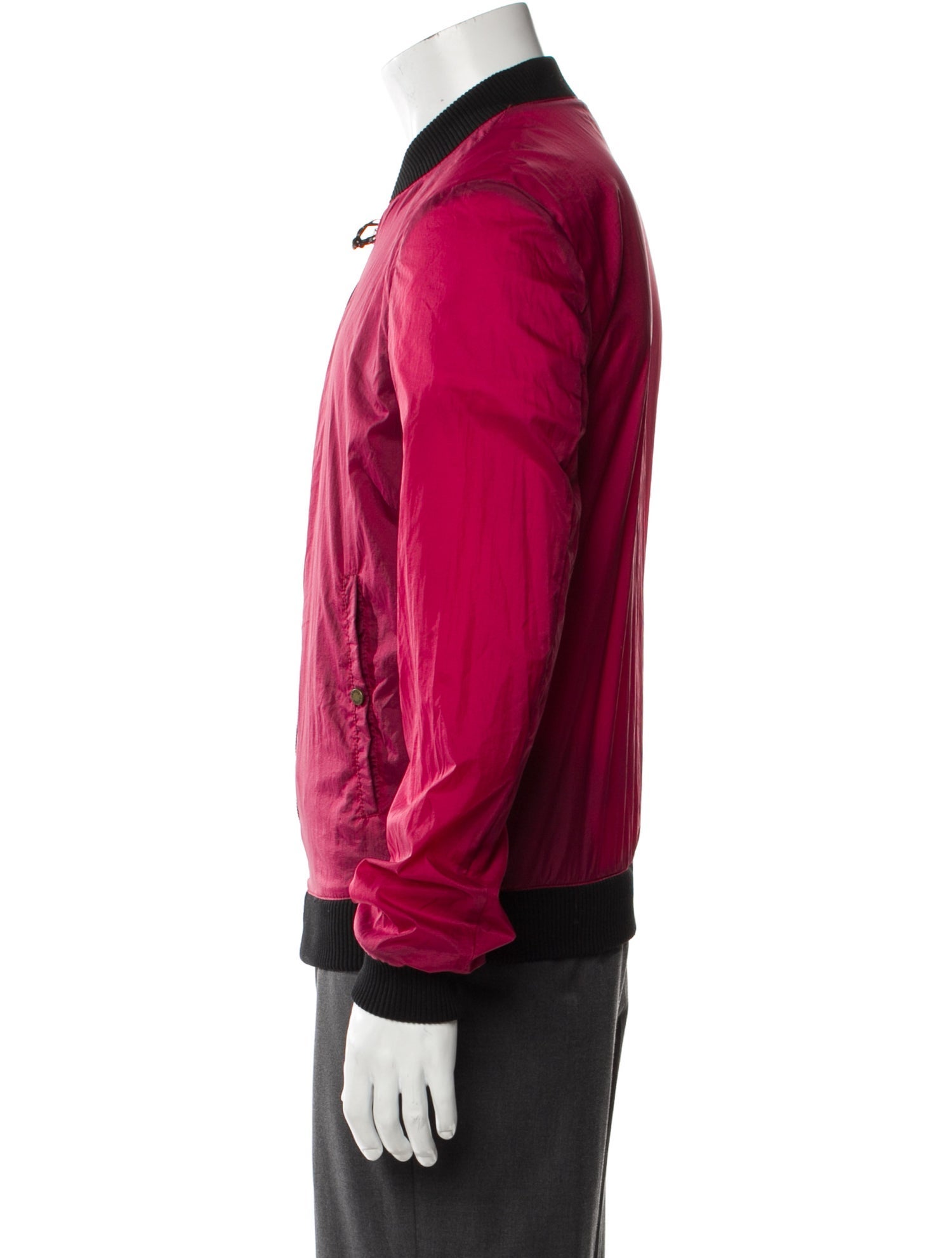 Roberto Cavalli Colorblock Pattern Bomber Jacket