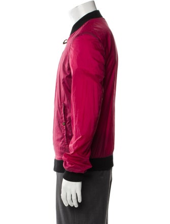 Roberto Cavalli Colorblock Pattern Bomber Jacket