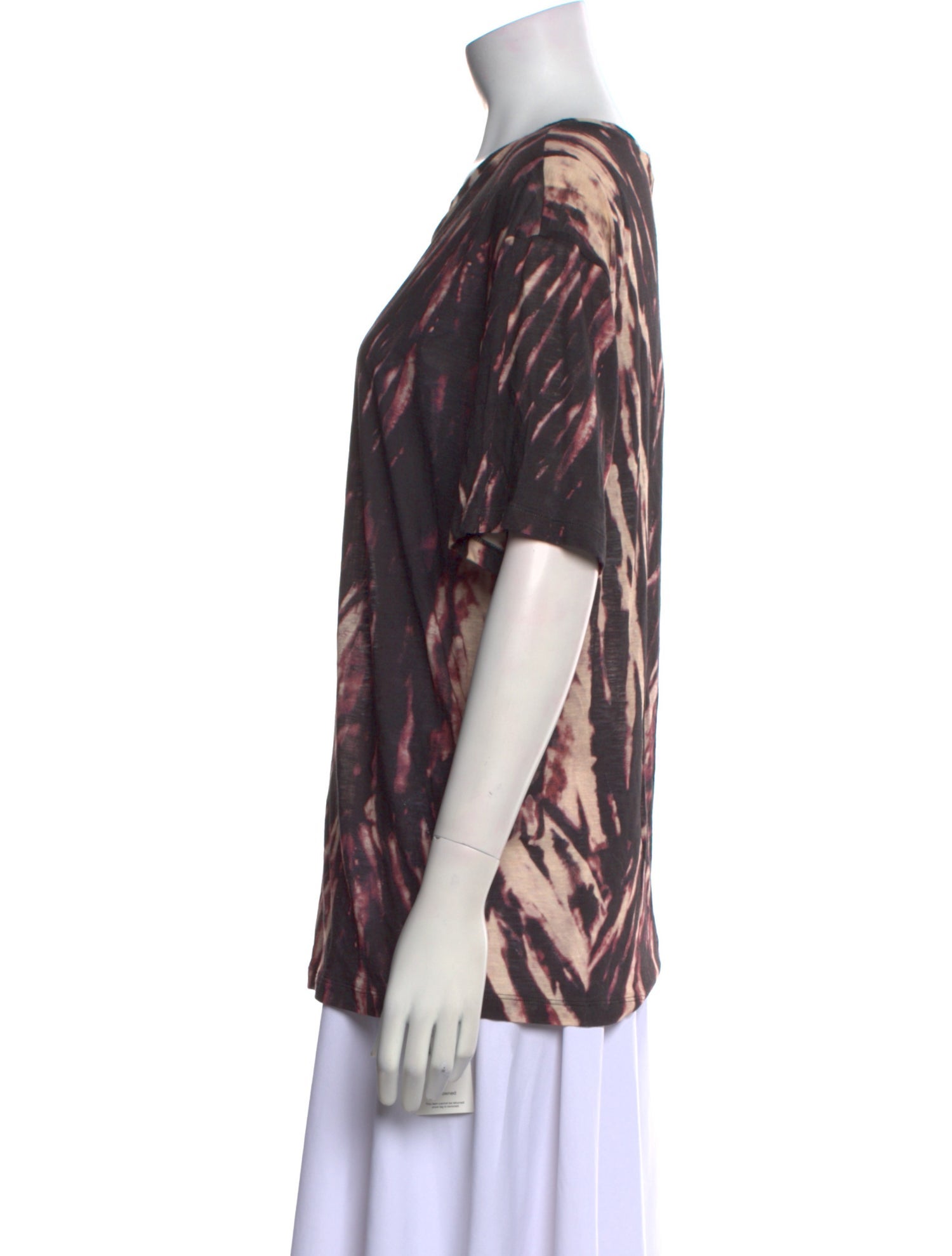 Roberto Cavalli Tie-Dye Print Scoop Neck T-Shirt
