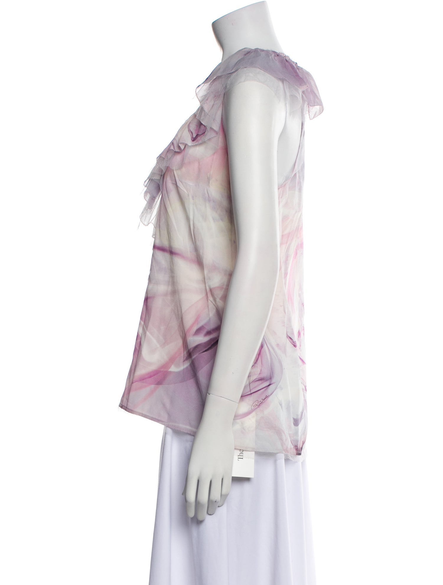 Roberto Cavalli Silk Printed Top