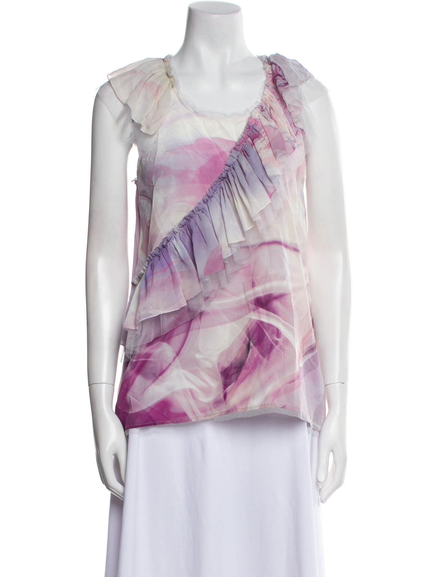 Roberto Cavalli Silk Printed Top