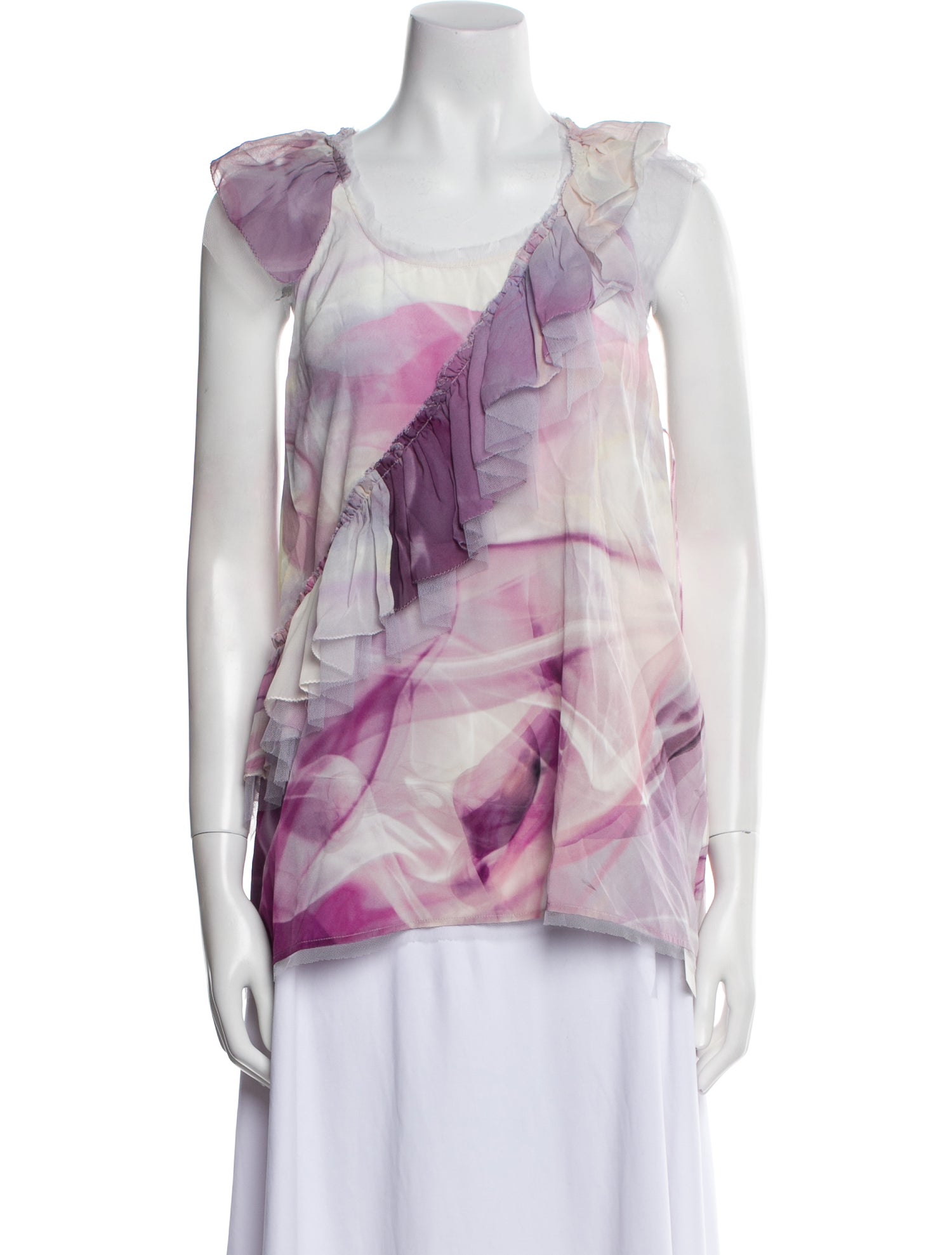 Roberto Cavalli Silk Printed Top