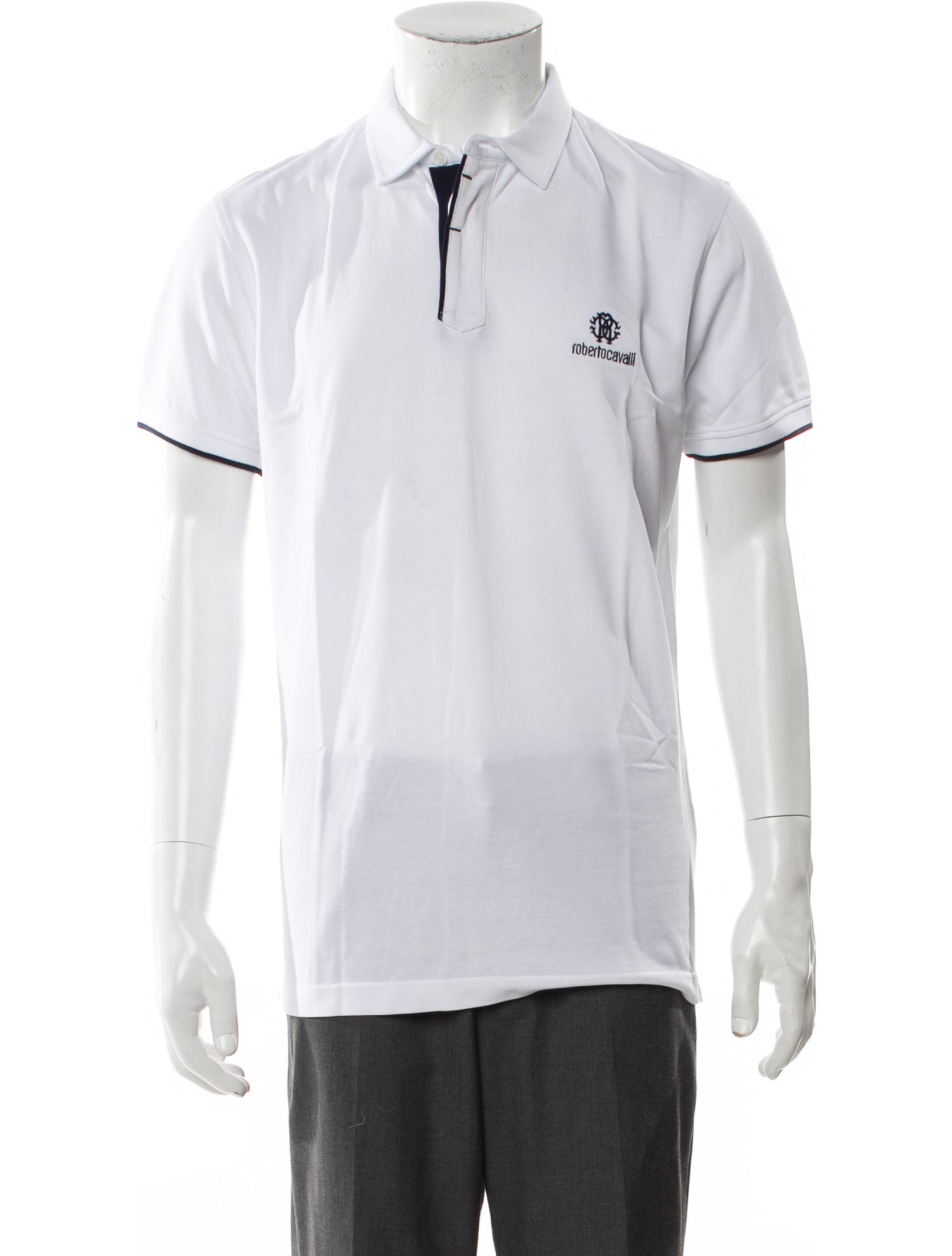 Roberto Cavalli Collar Short Sleeve Polo Shirt