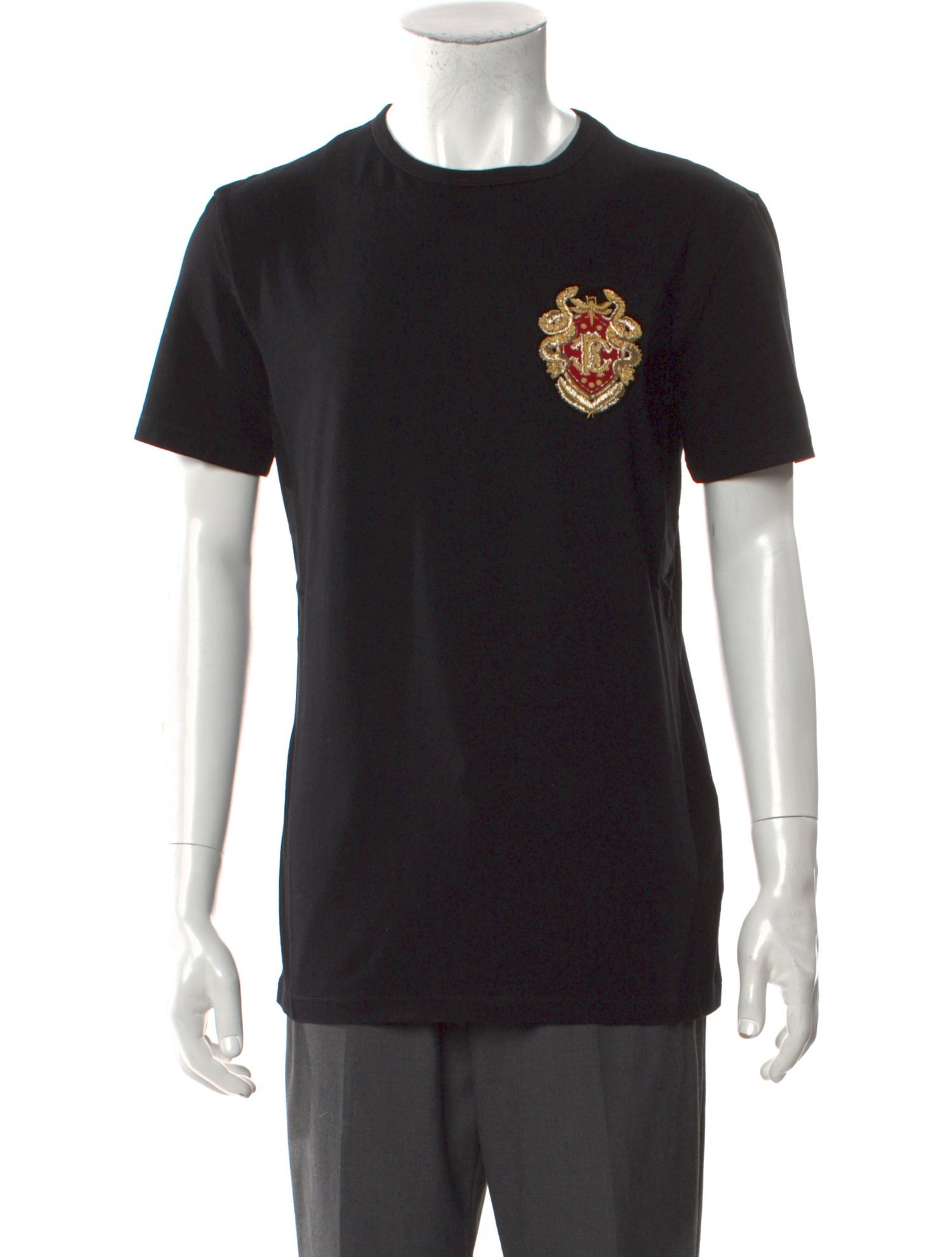 Roberto Cavalli Graphic Print Crew Neck T-Shirt