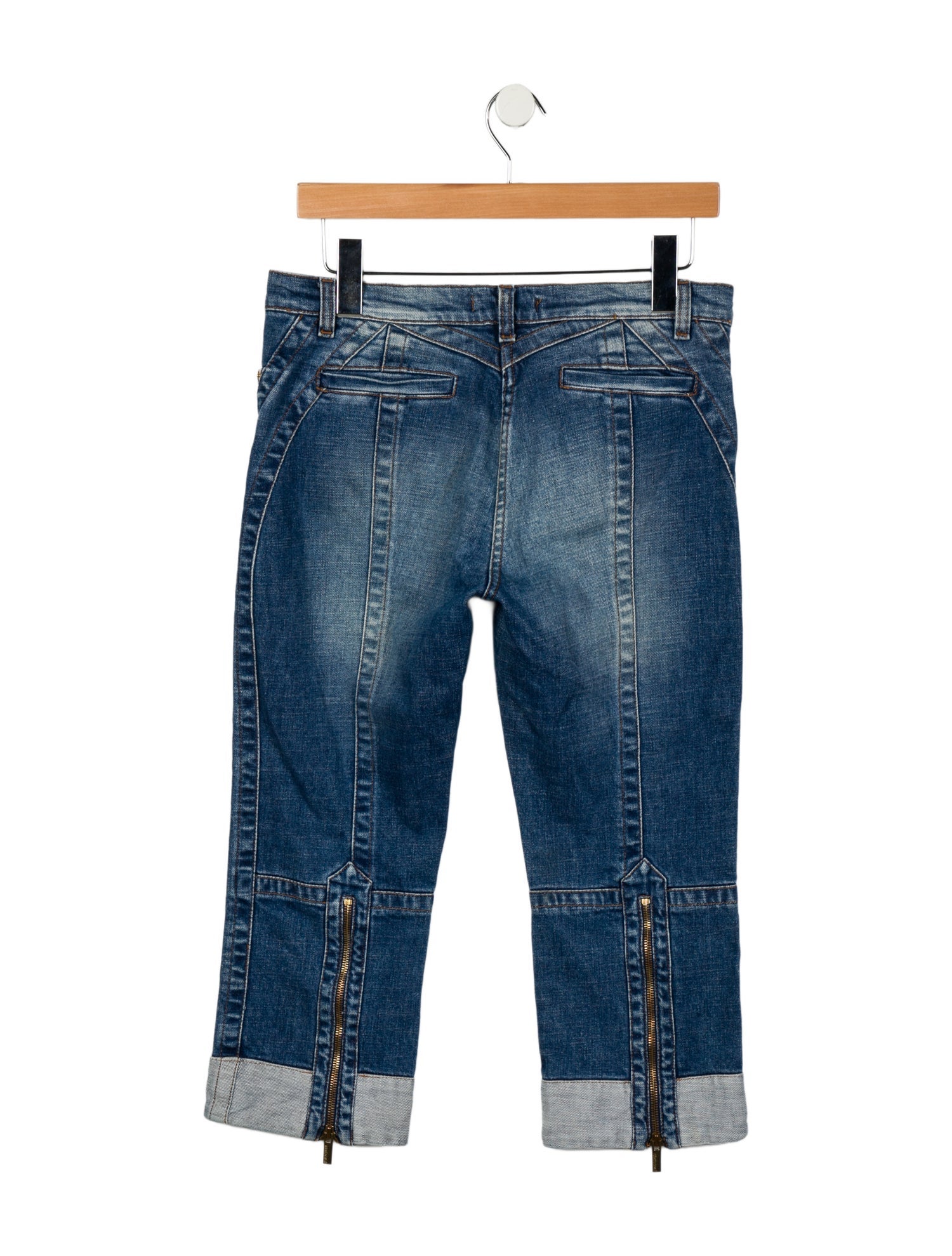 Roberto Cavalli Mid-Rise Straight Leg Jeans