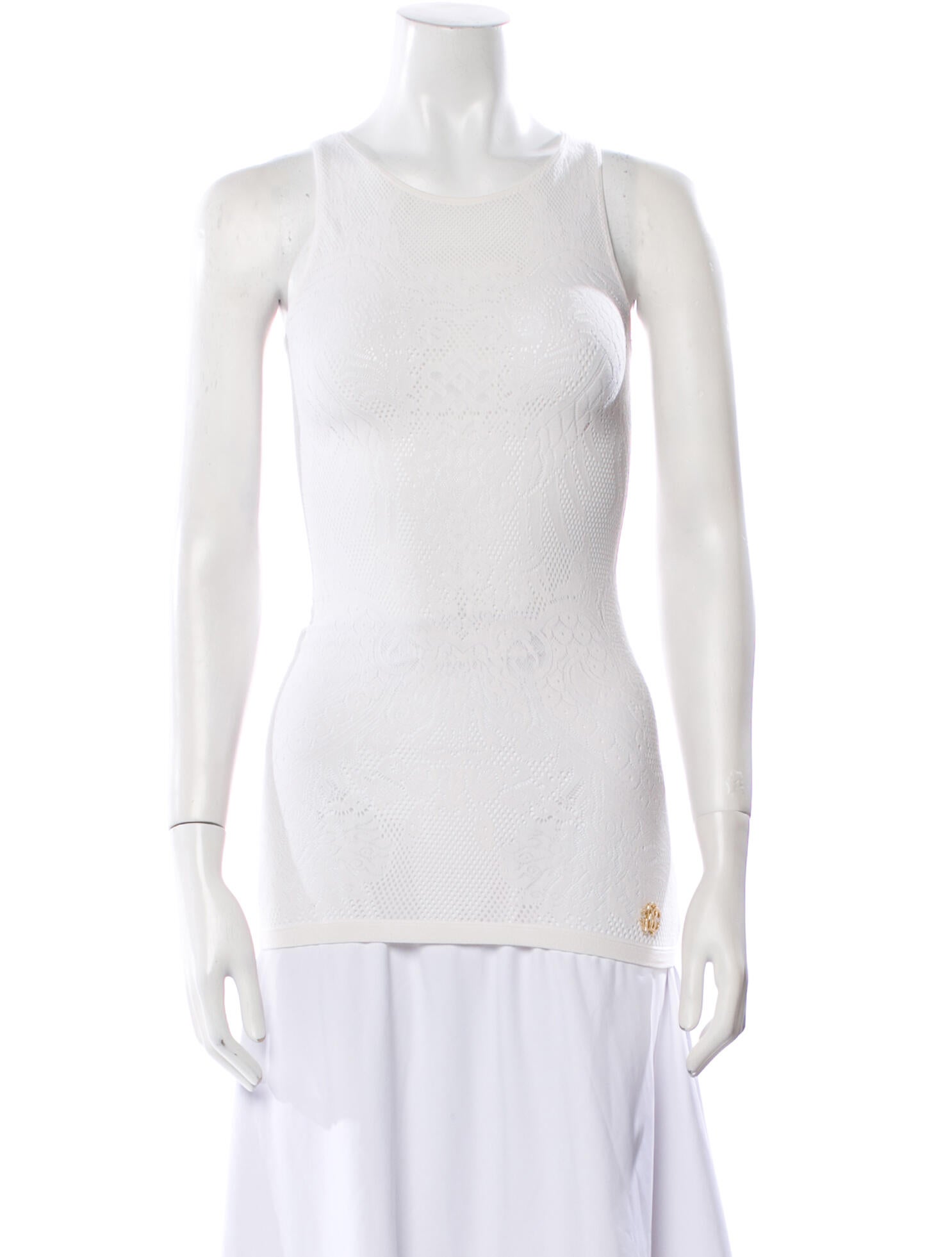 Roberto Cavalli Nylon Crew Neck Top