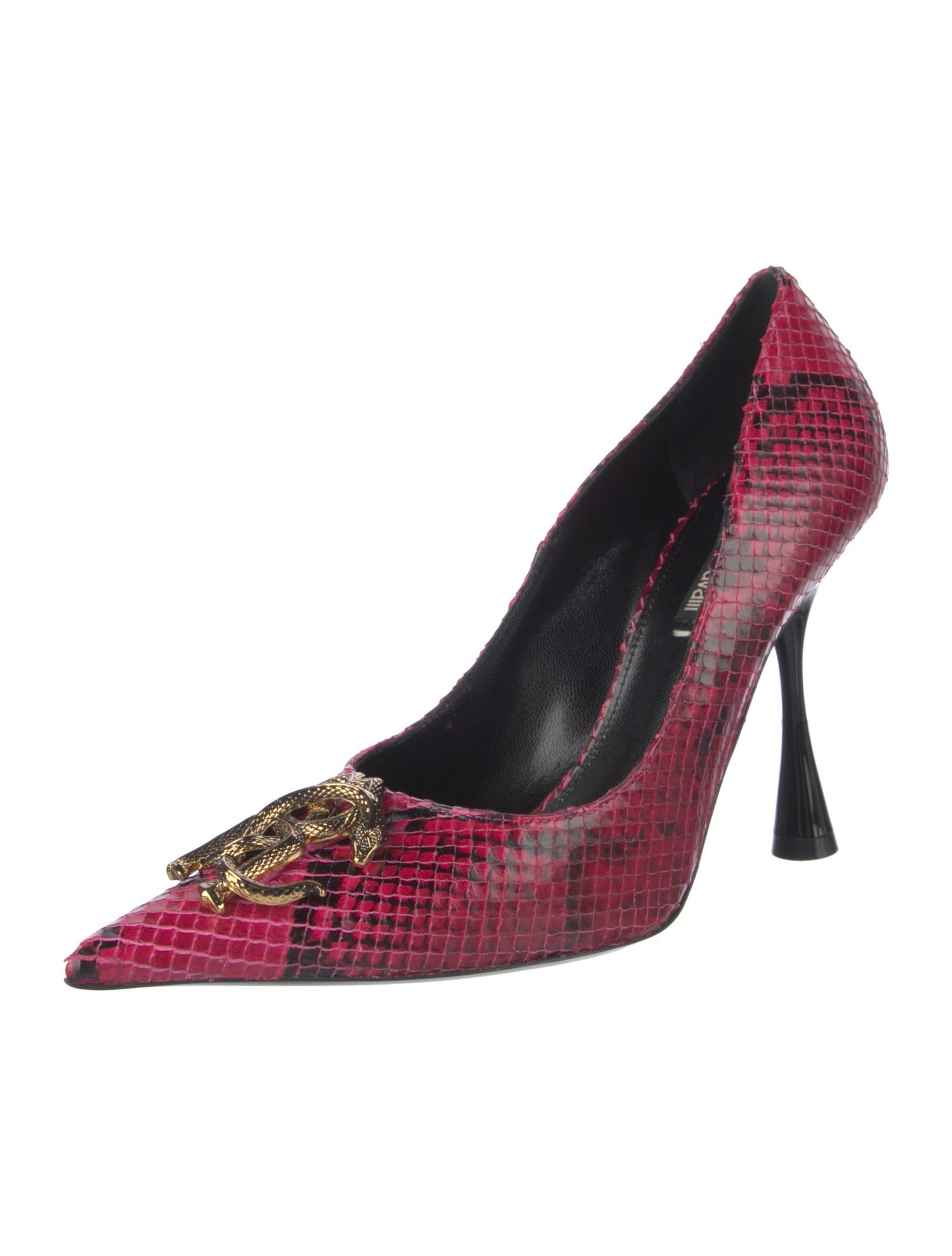 Roberto Cavalli Snakeskin Animal Print Pumps w/ Tags