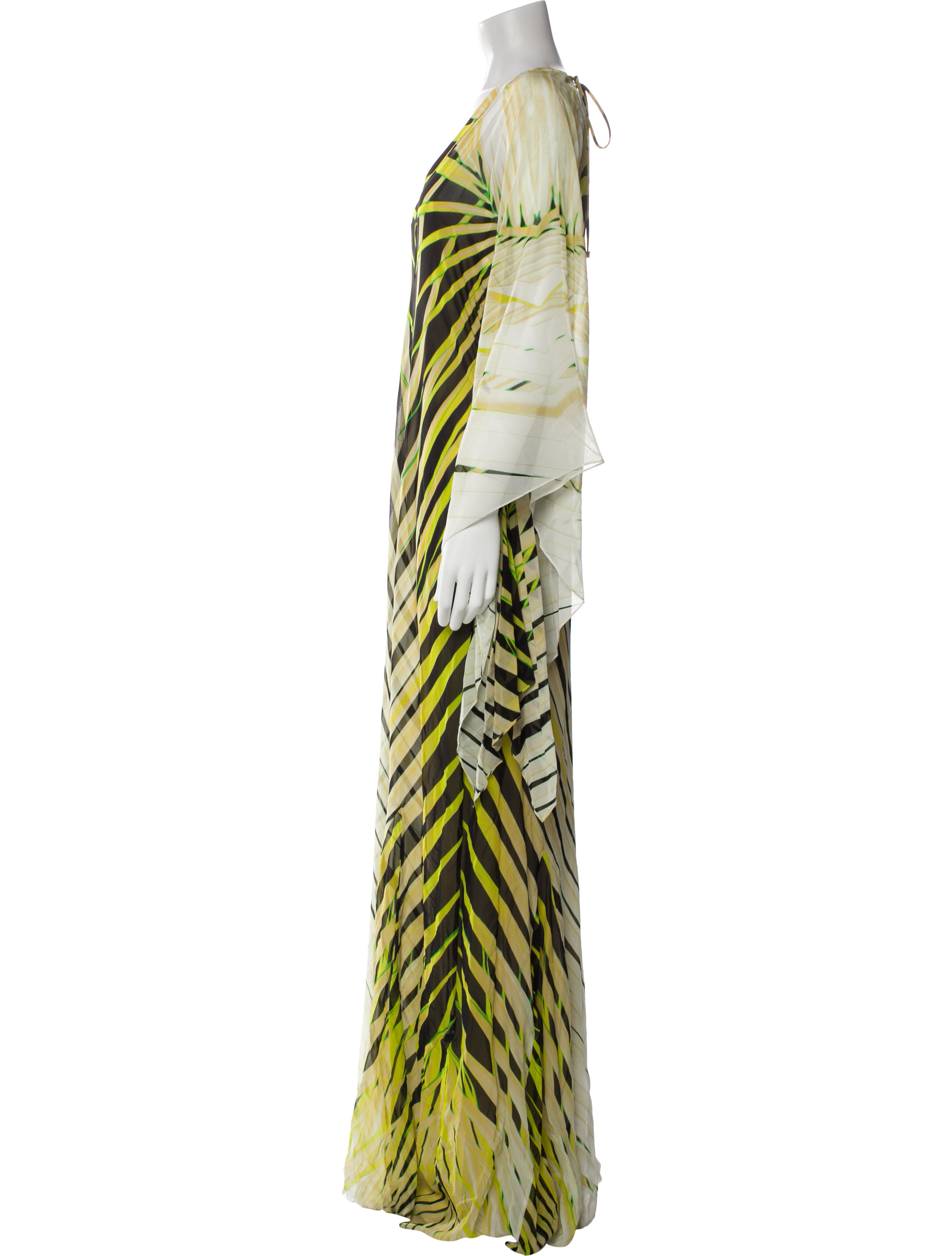 Roberto Cavalli Silk Long Dress