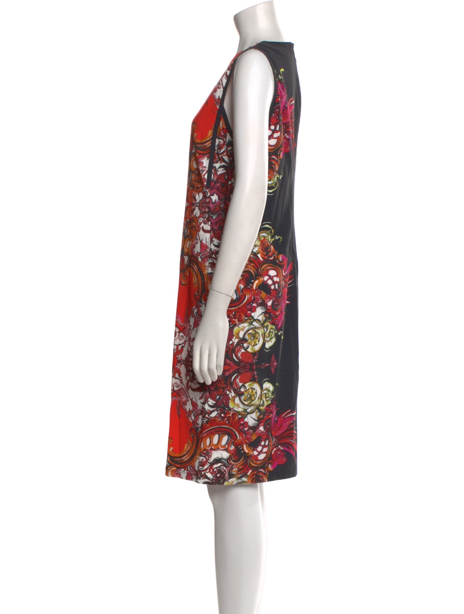 Roberto Cavalli Floral Print Knee-Length Dress