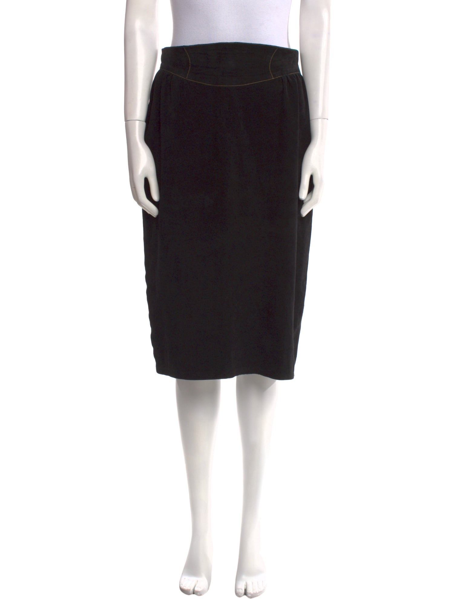 Roberto Cavalli Leather Knee-Length Skirt