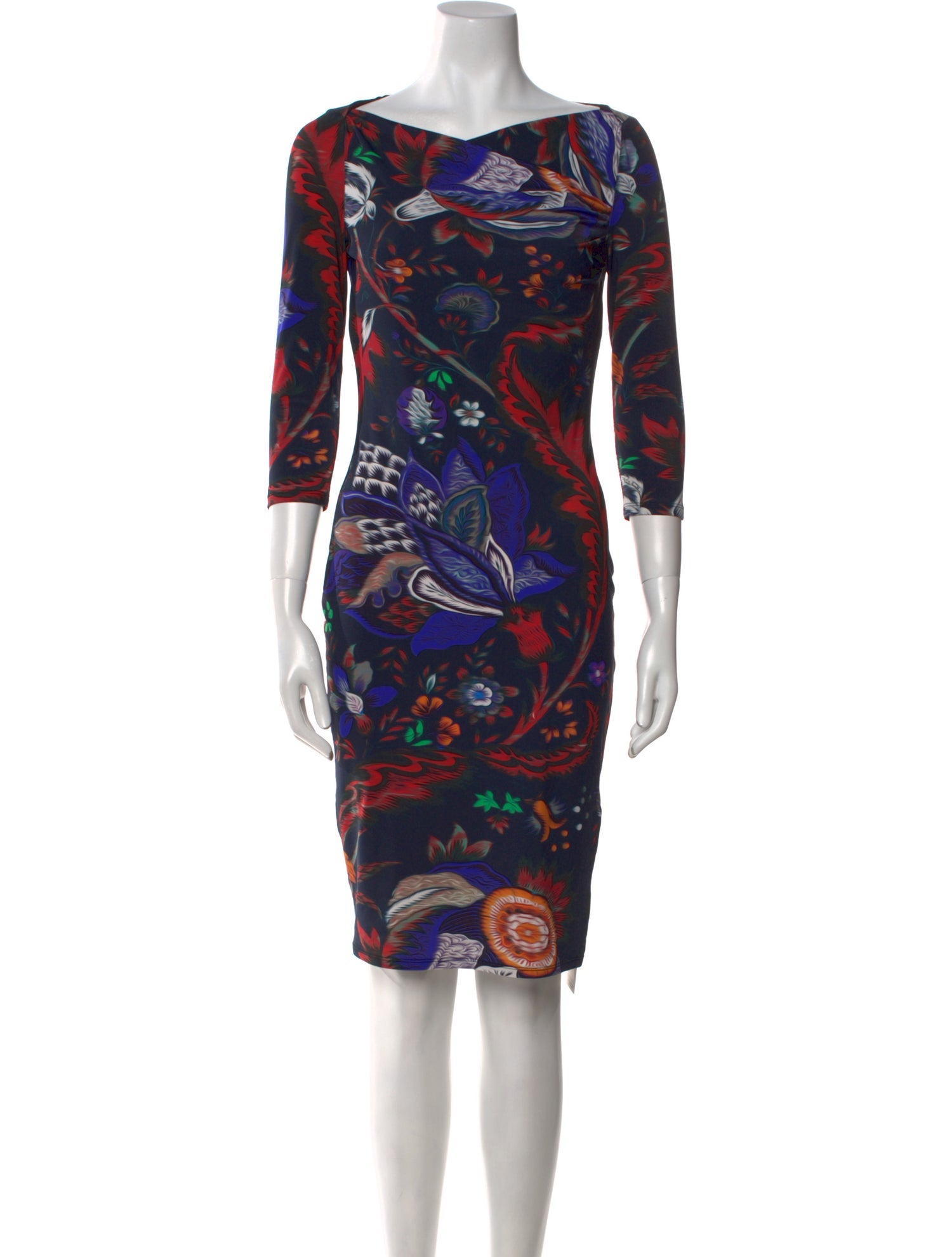 Roberto Cavalli Printed Knee-Length Dress
