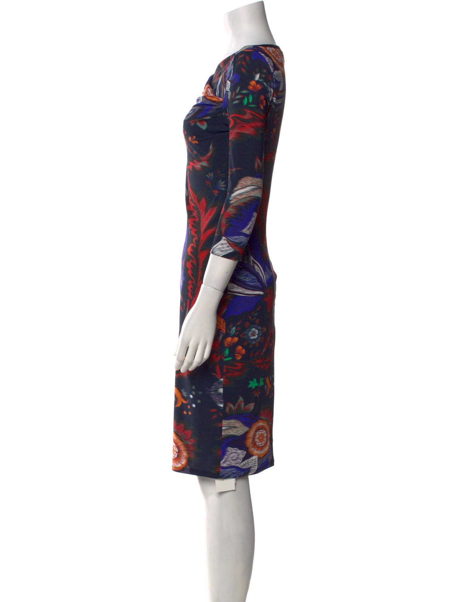 Roberto Cavalli Printed Knee-Length Dress