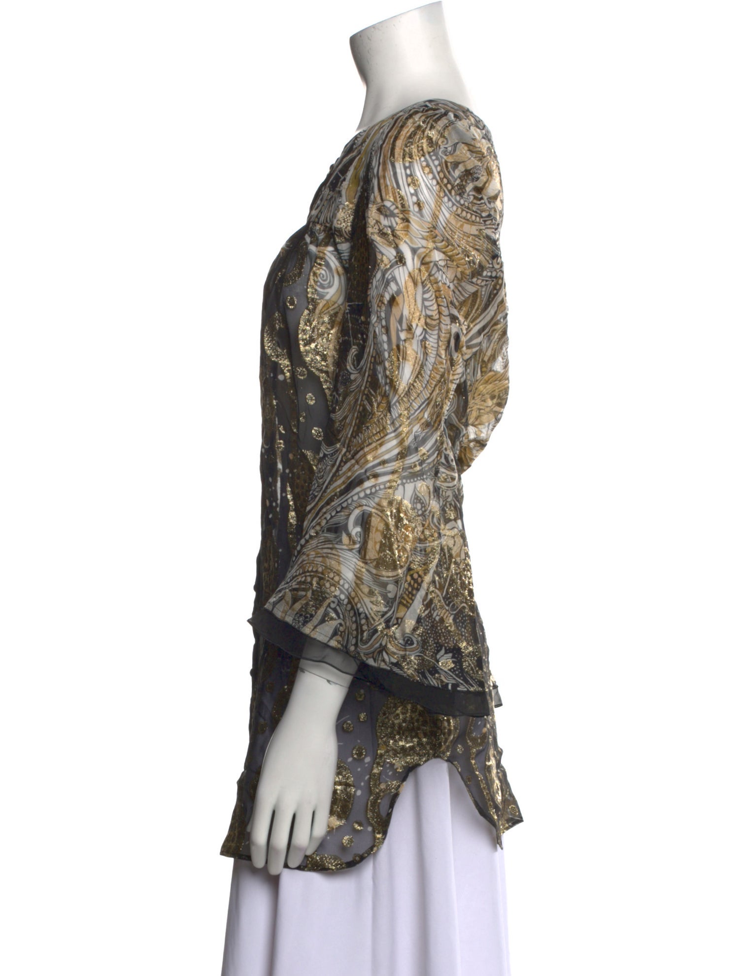 Roberto Cavalli Silk Printed Tunic