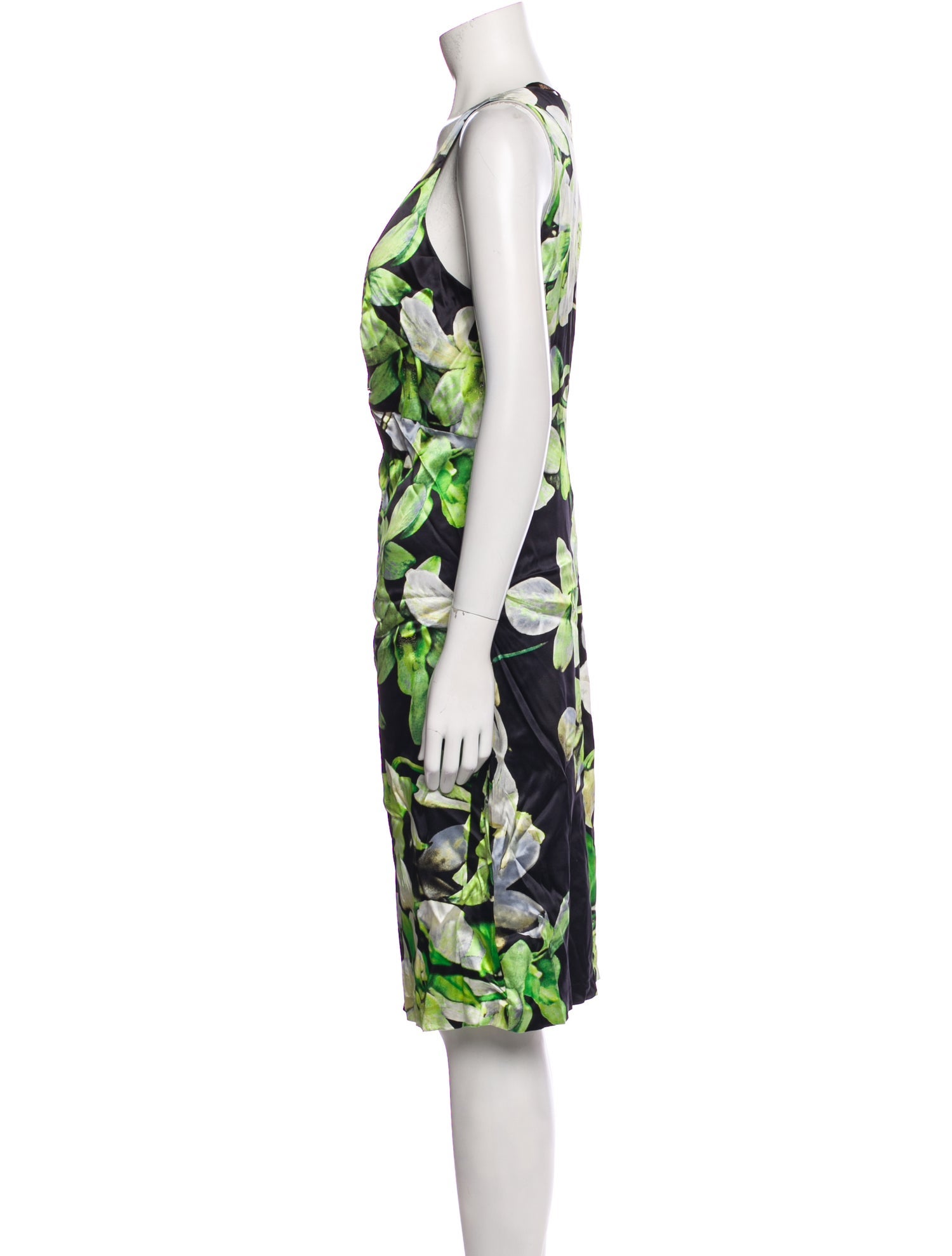 Roberto Cavalli Silk Knee-Length Dress