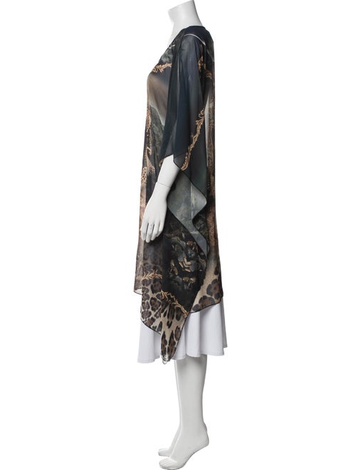 Roberto Cavalli Printed Sequin Embellishments Nightgown