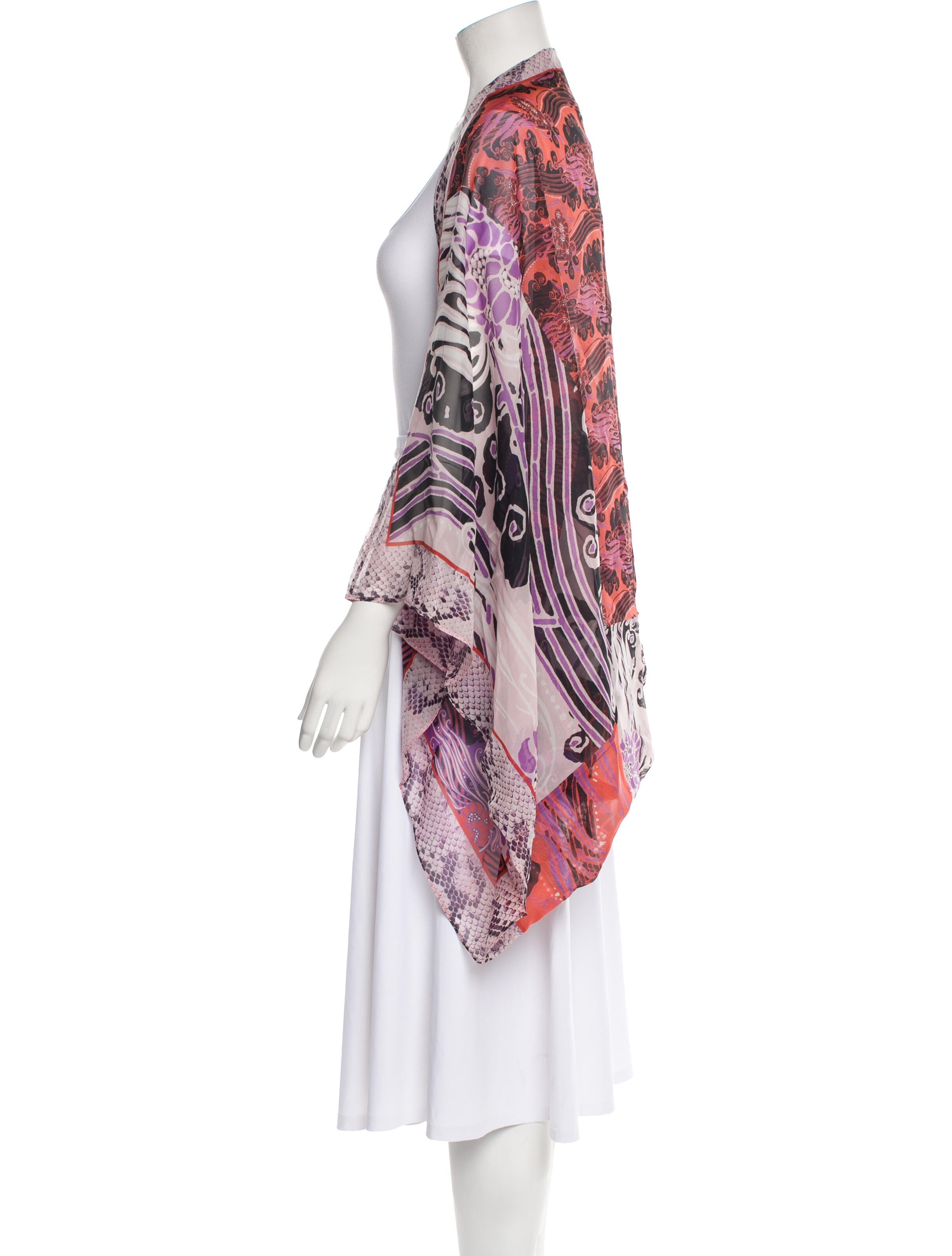 Roberto Cavalli Silk Printed Scarf