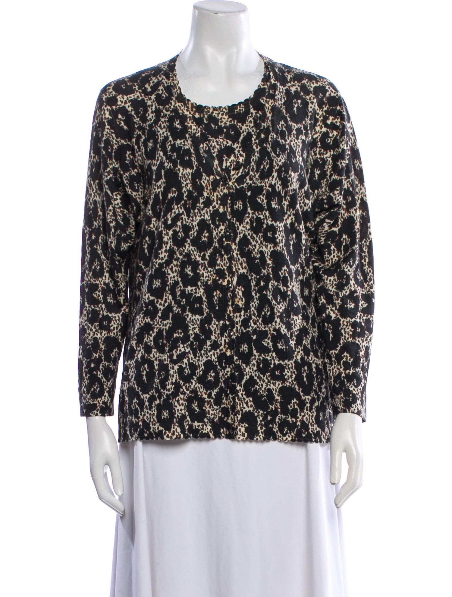 Roberto Cavalli Animal Print Scalloped Accent Set