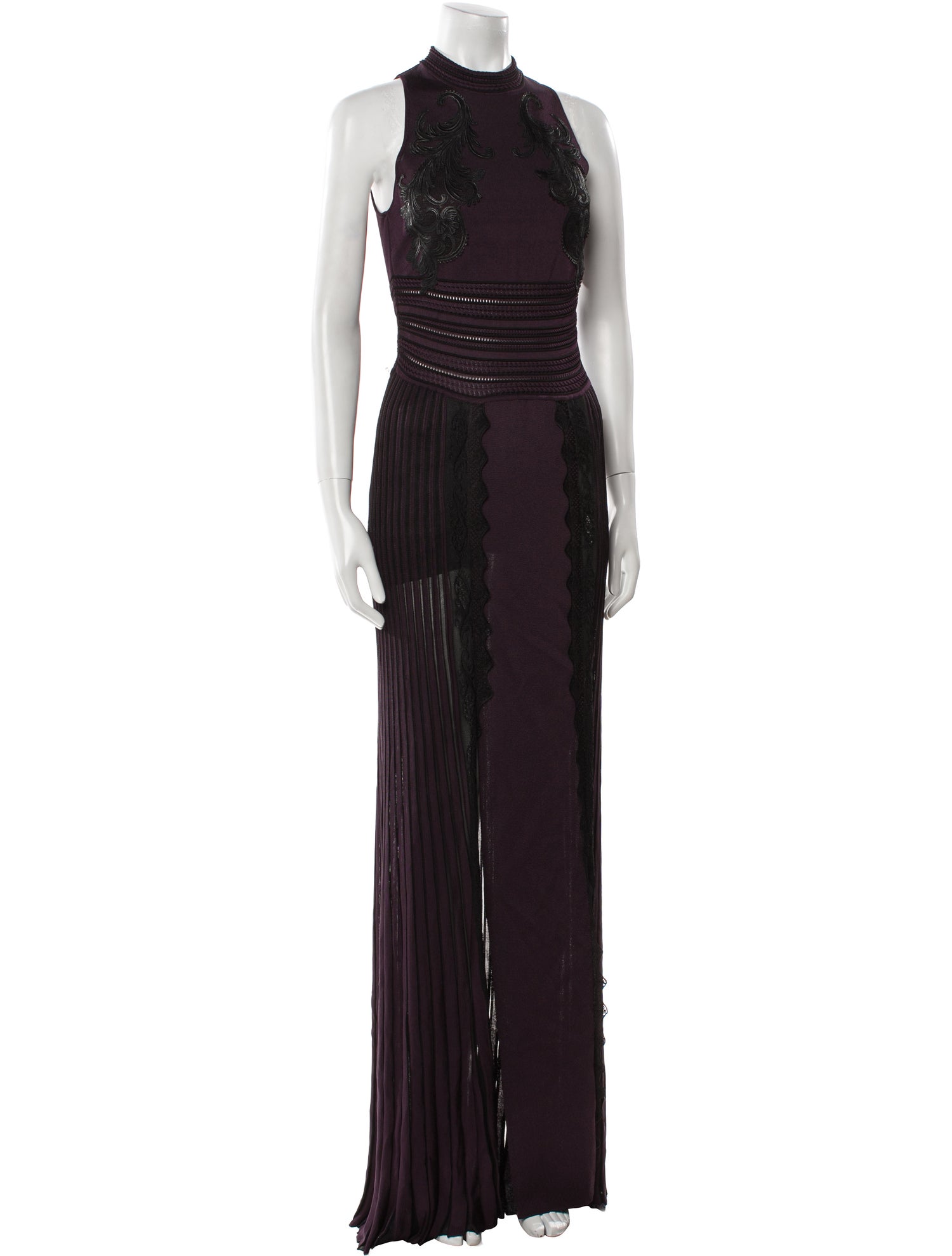 Roberto Cavalli Lace Pattern Long Dress