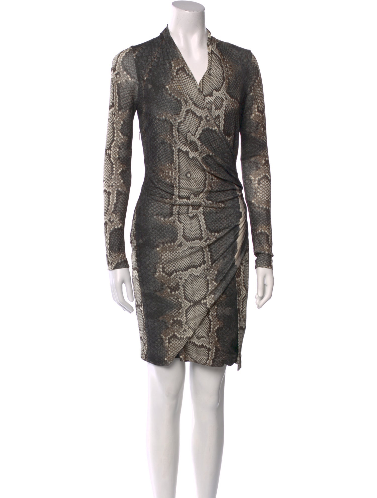 Roberto Cavalli Animal Print Knee-Length Dress