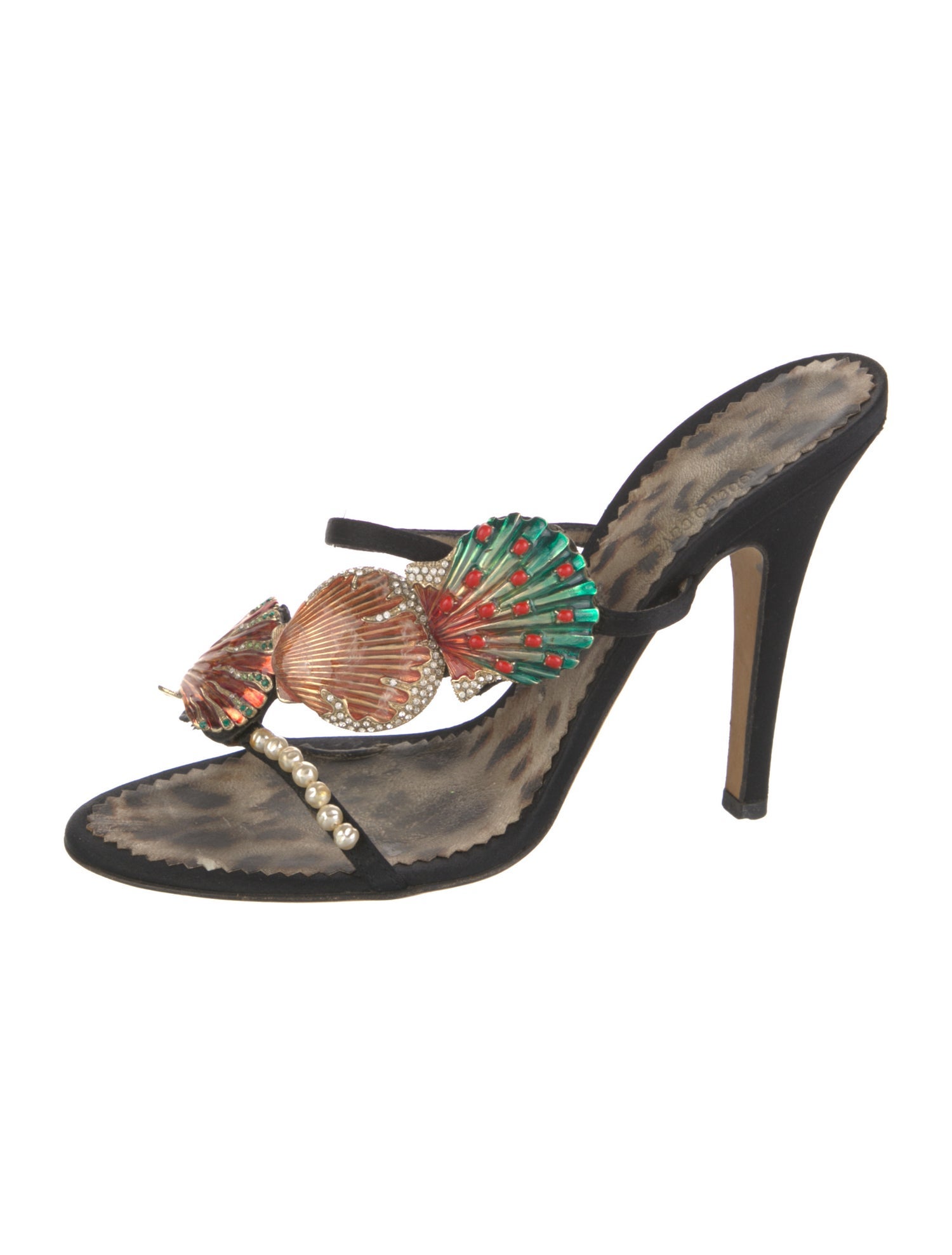 Roberto Cavalli Vintage Leather Slides