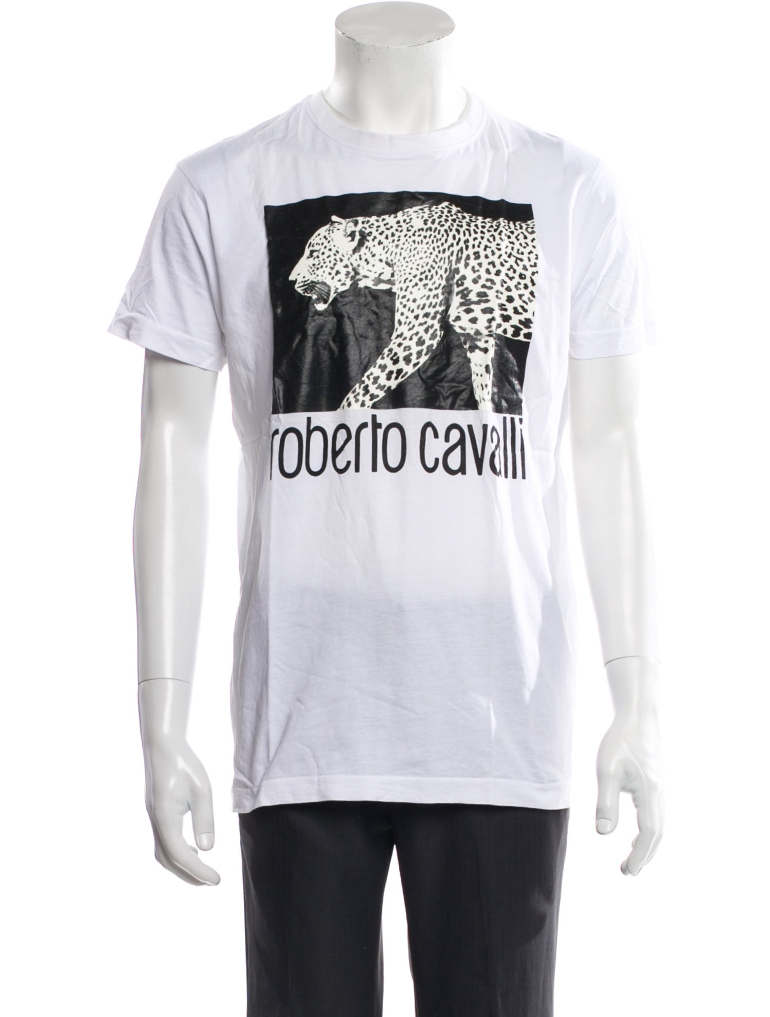 Roberto Cavalli Graphic Print Crew Neck T-Shirt