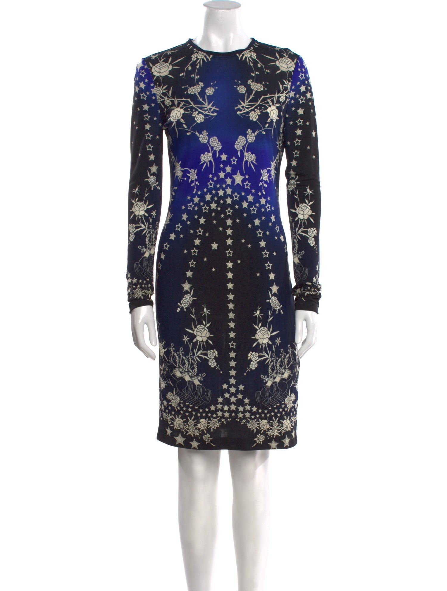 Roberto Cavalli Floral Print Knee-Length Dress