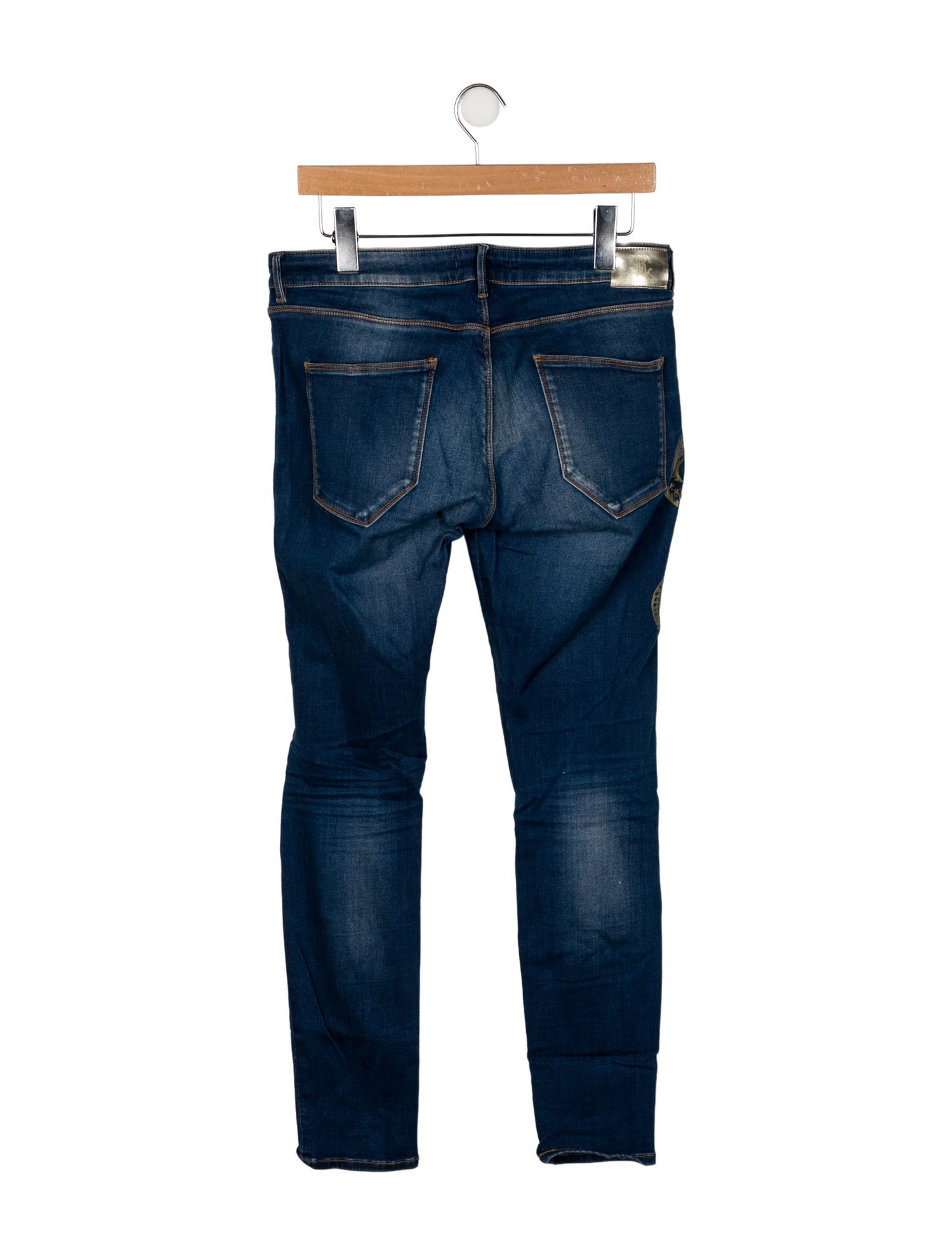 Roberto Cavalli Mid-Rise Straight Leg Jeans