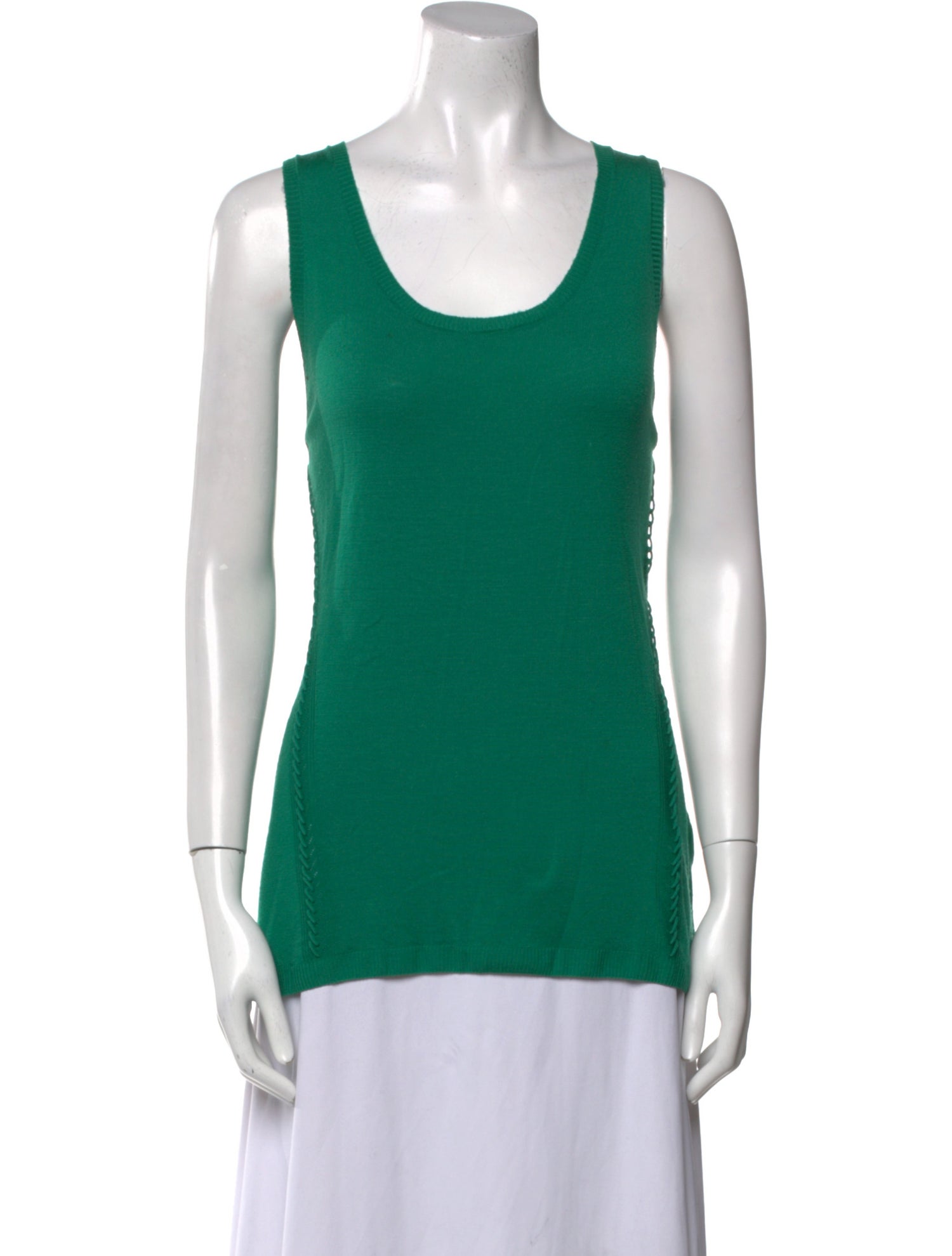 Roberto Cavalli Wool Scoop Neck Top