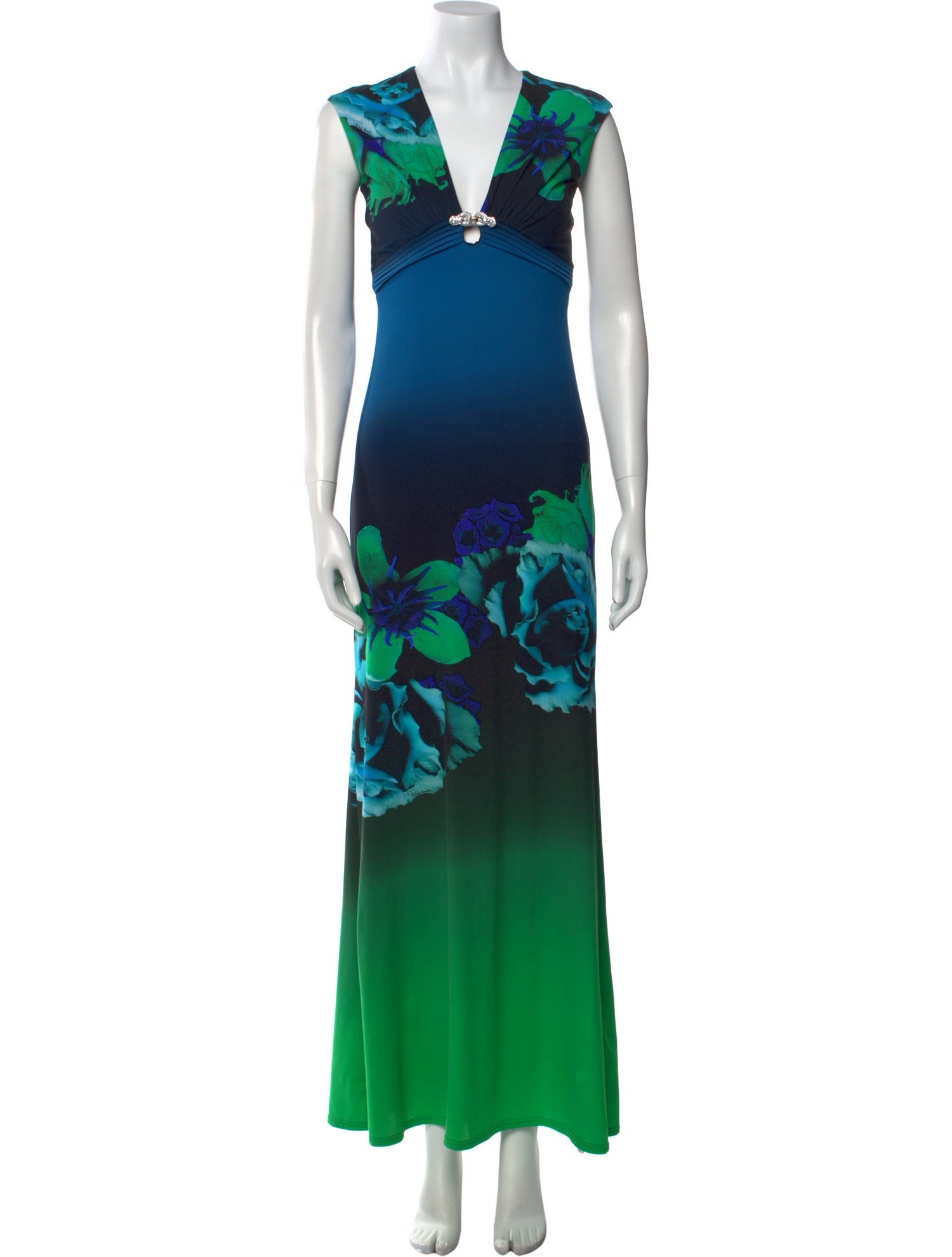 Roberto Cavalli Printed Long Dress