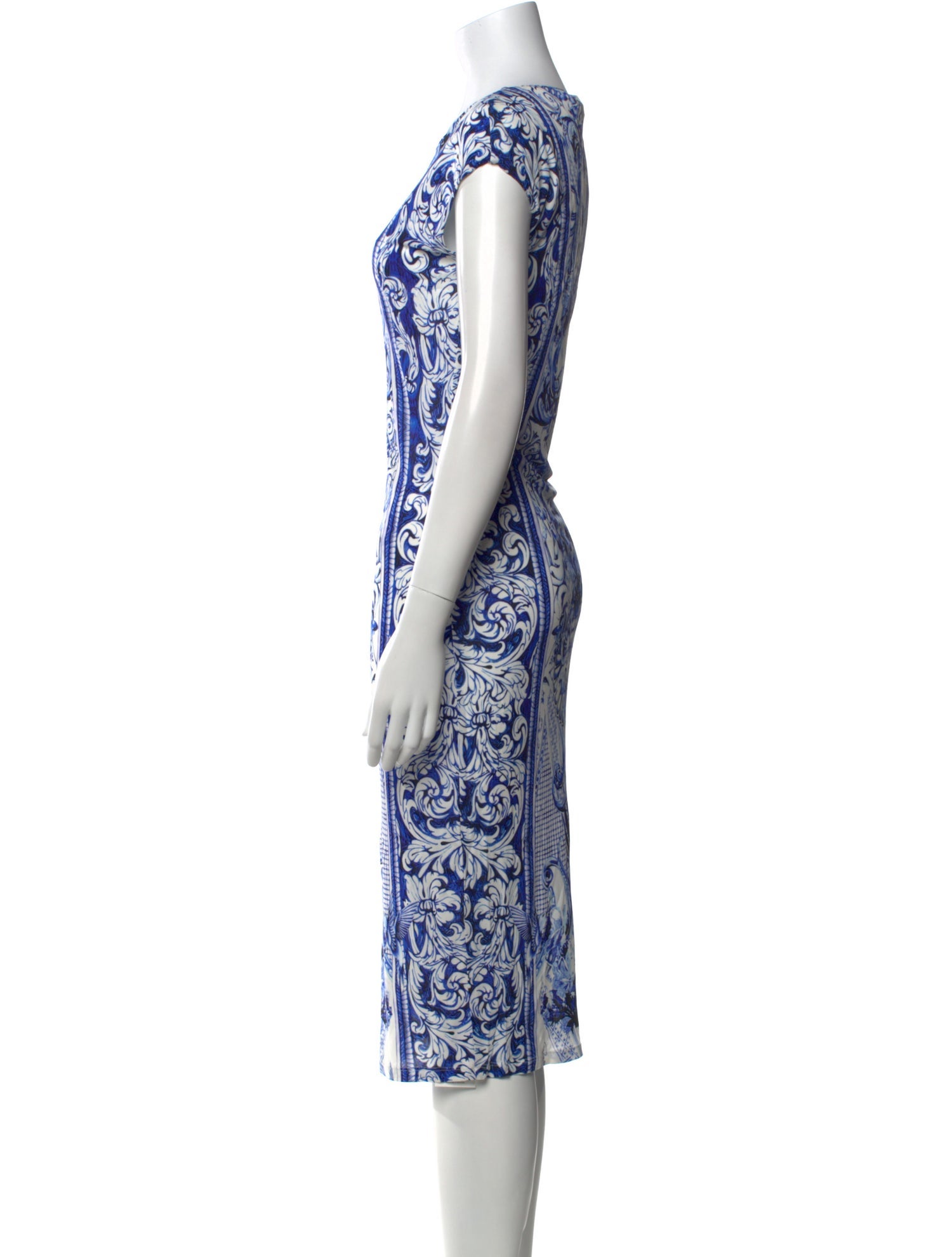 Roberto Cavalli Printed Midi Length Dress