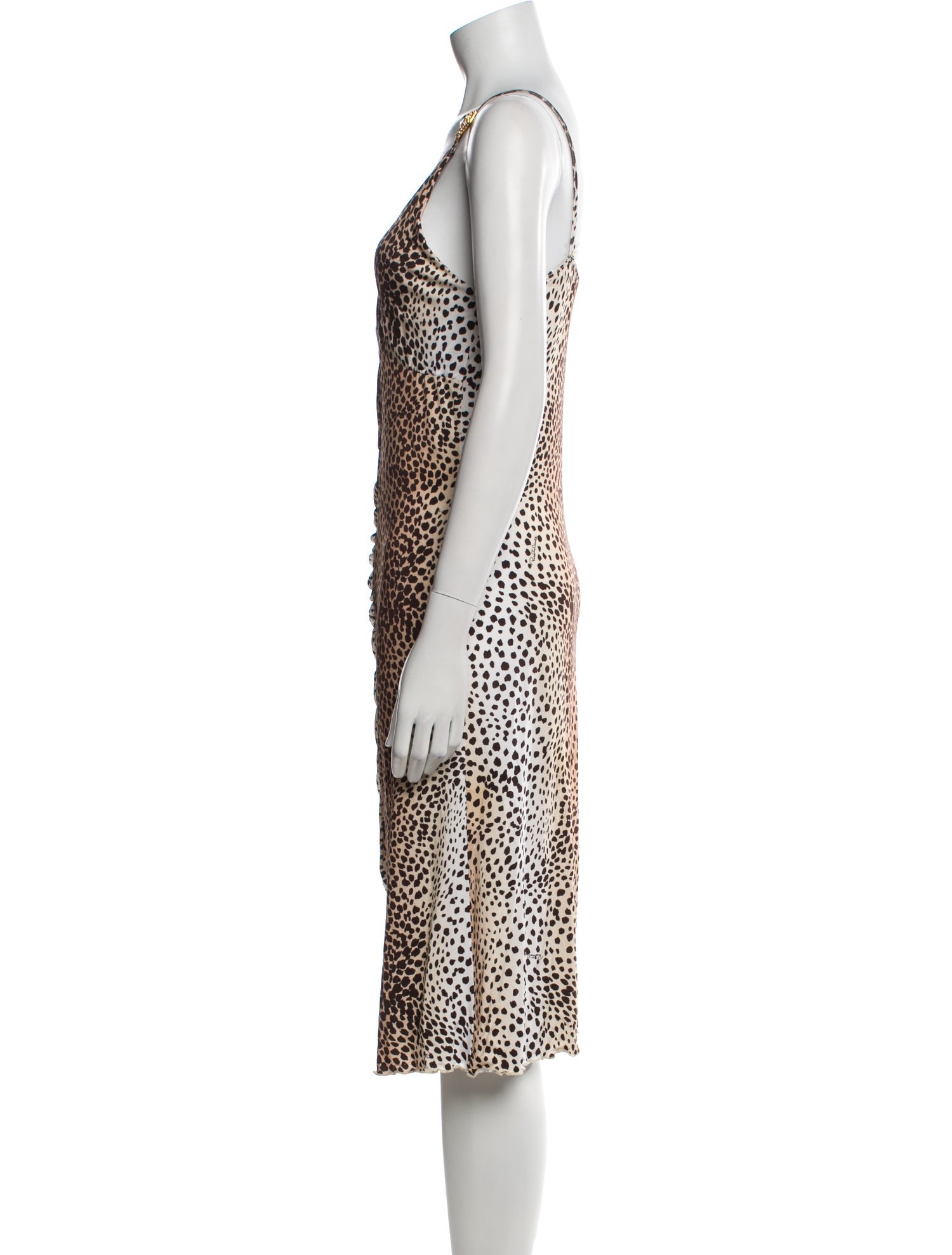 Roberto Cavalli Animal Print Knee-Length Dress w/ Tags
