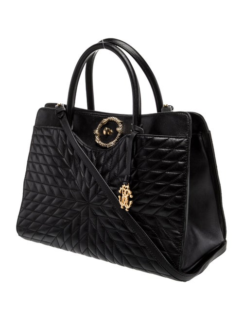 Roberto Cavalli Leather Top Handle Bag