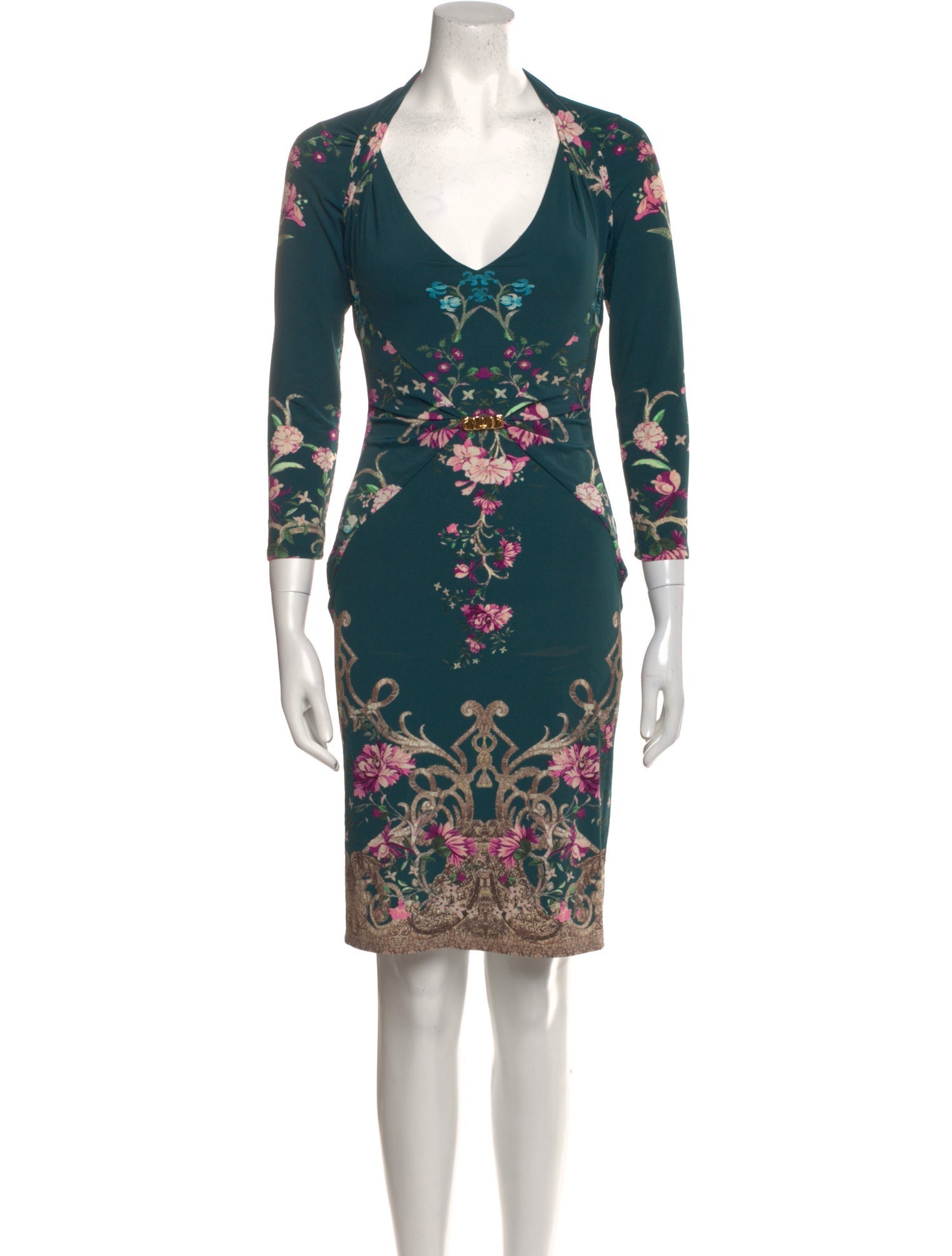 Roberto Cavalli Nylon Knee-Length Dress