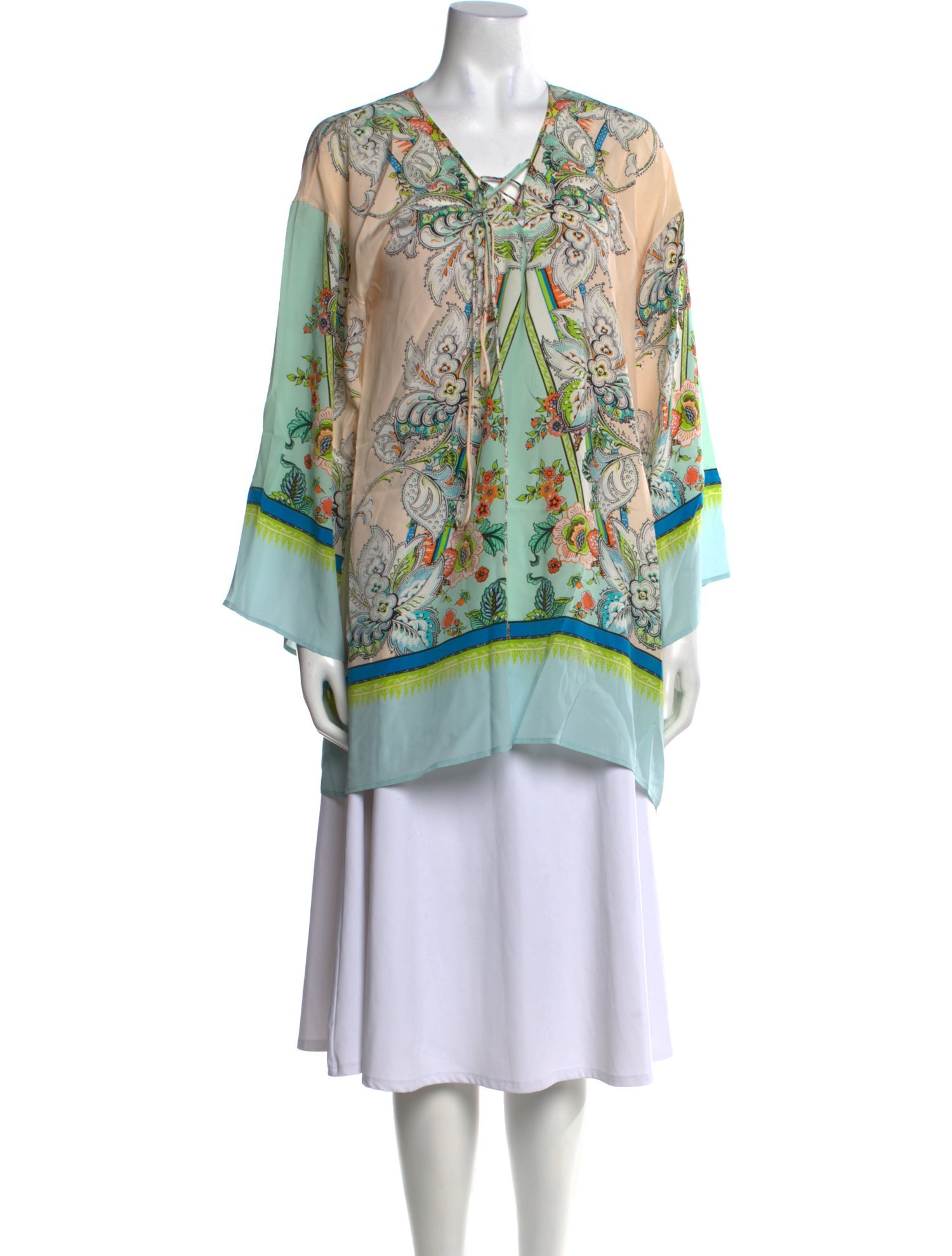 Roberto Cavalli Silk Printed Tunic