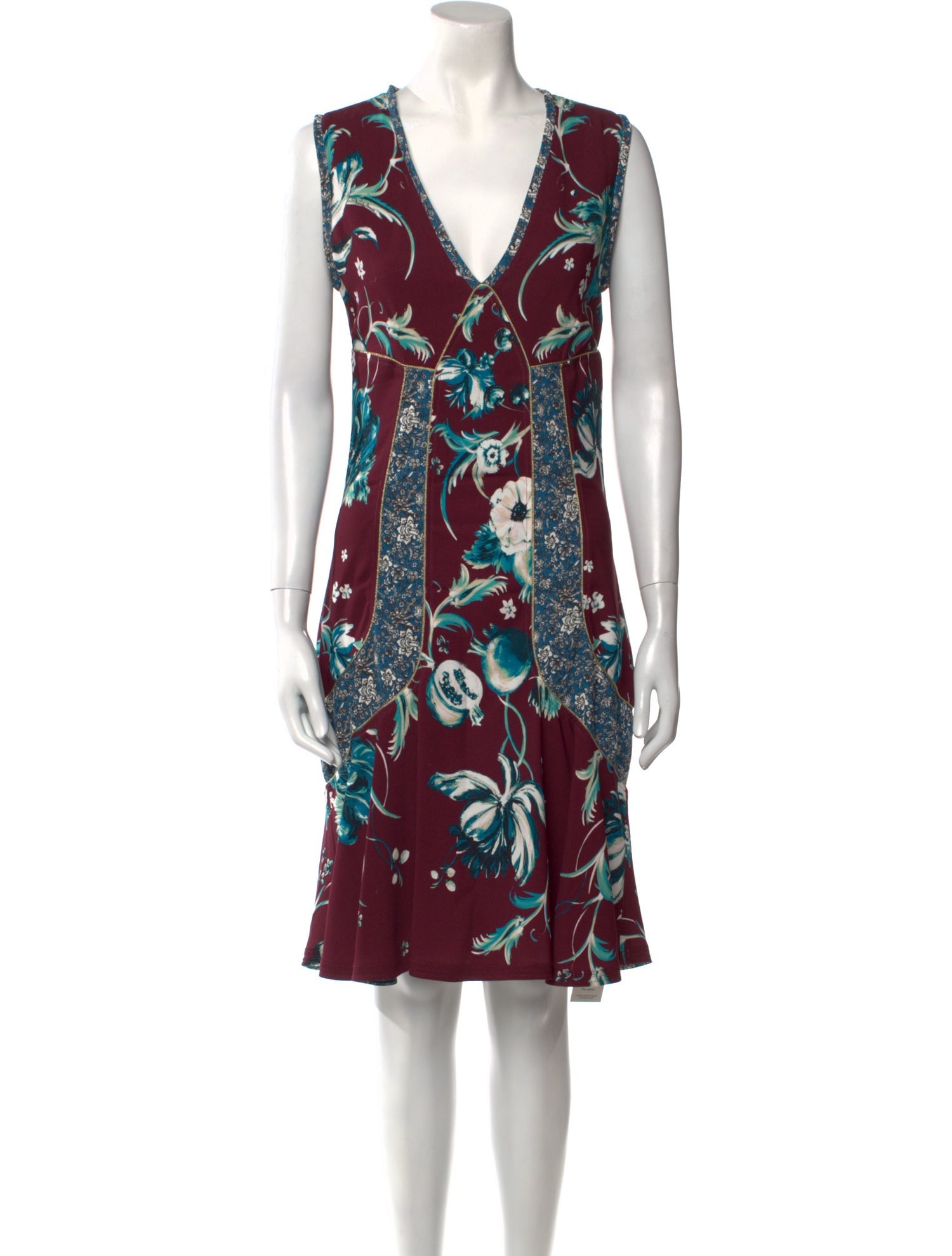 Roberto Cavalli Printed Knee-Length Dress