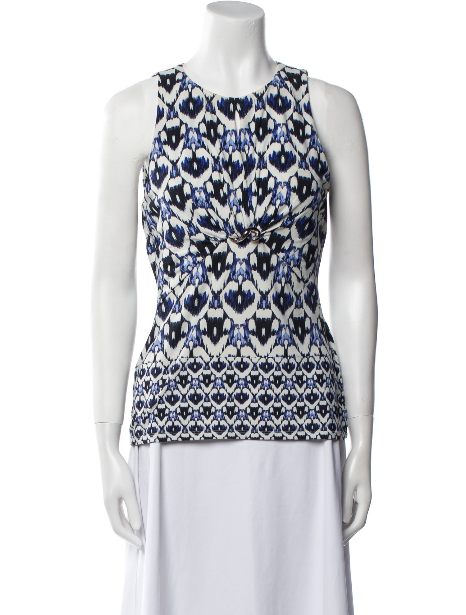 Roberto Cavalli Silk Printed Top