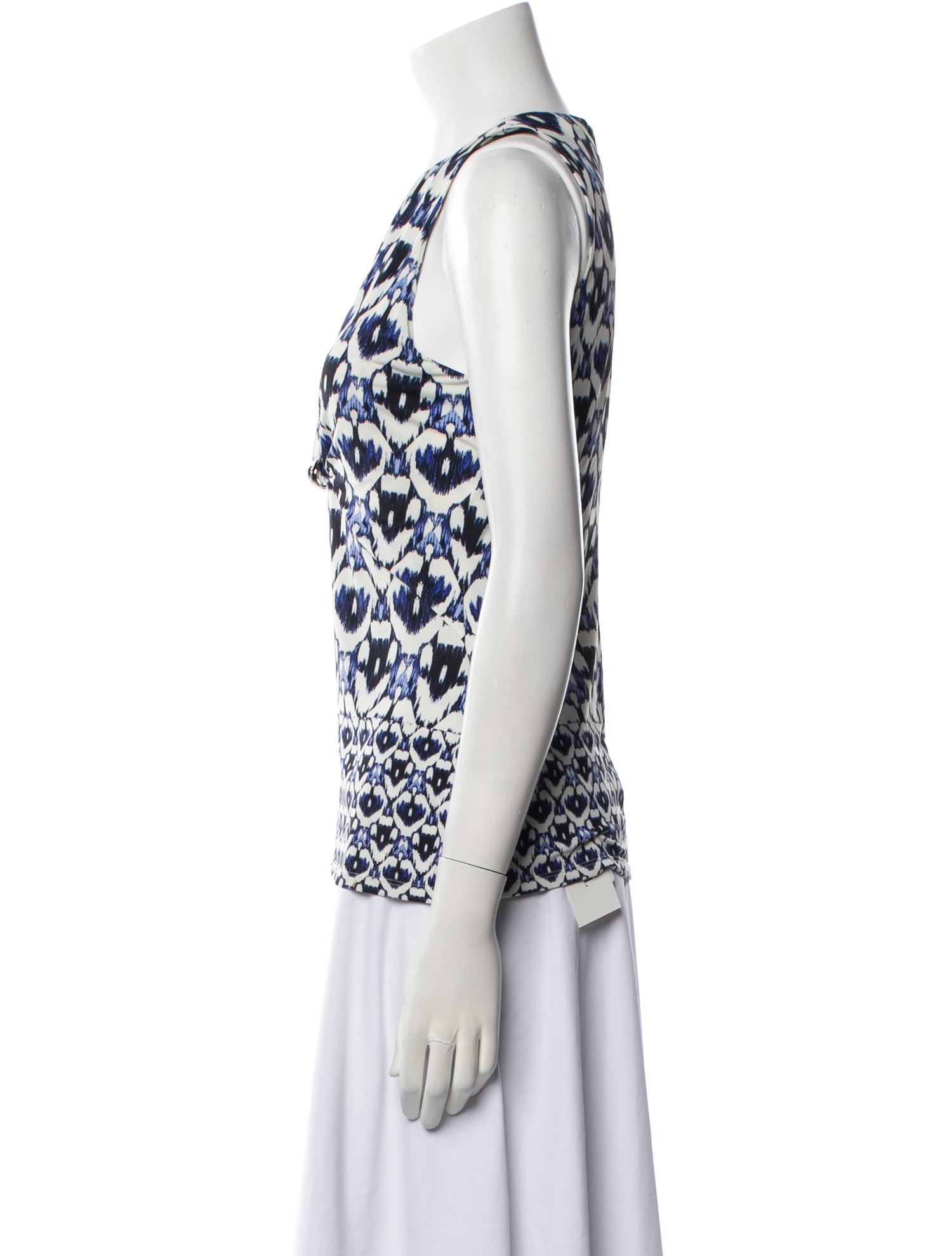 Roberto Cavalli Silk Printed Top