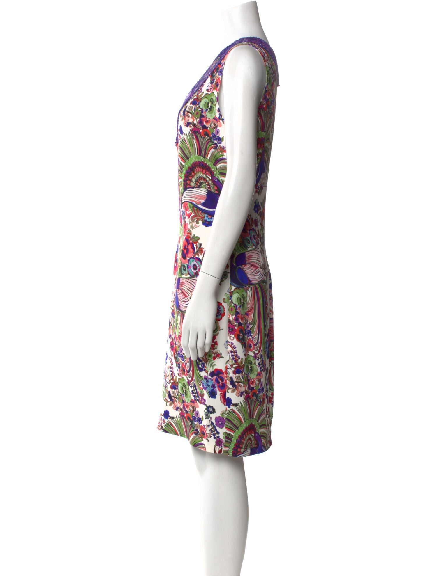 Roberto Cavalli Printed Knee-Length Dress
