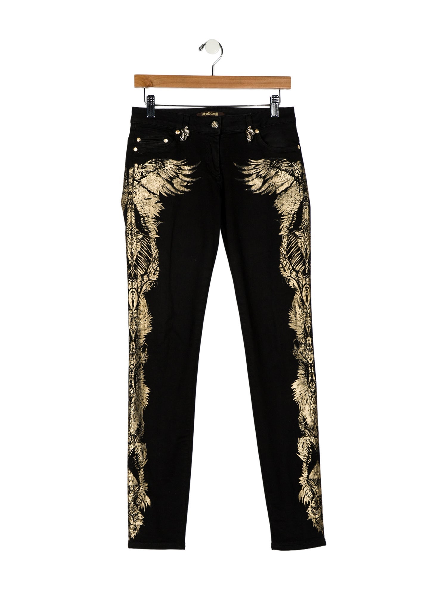 Roberto Cavalli Low-Rise Straight Leg Jeans